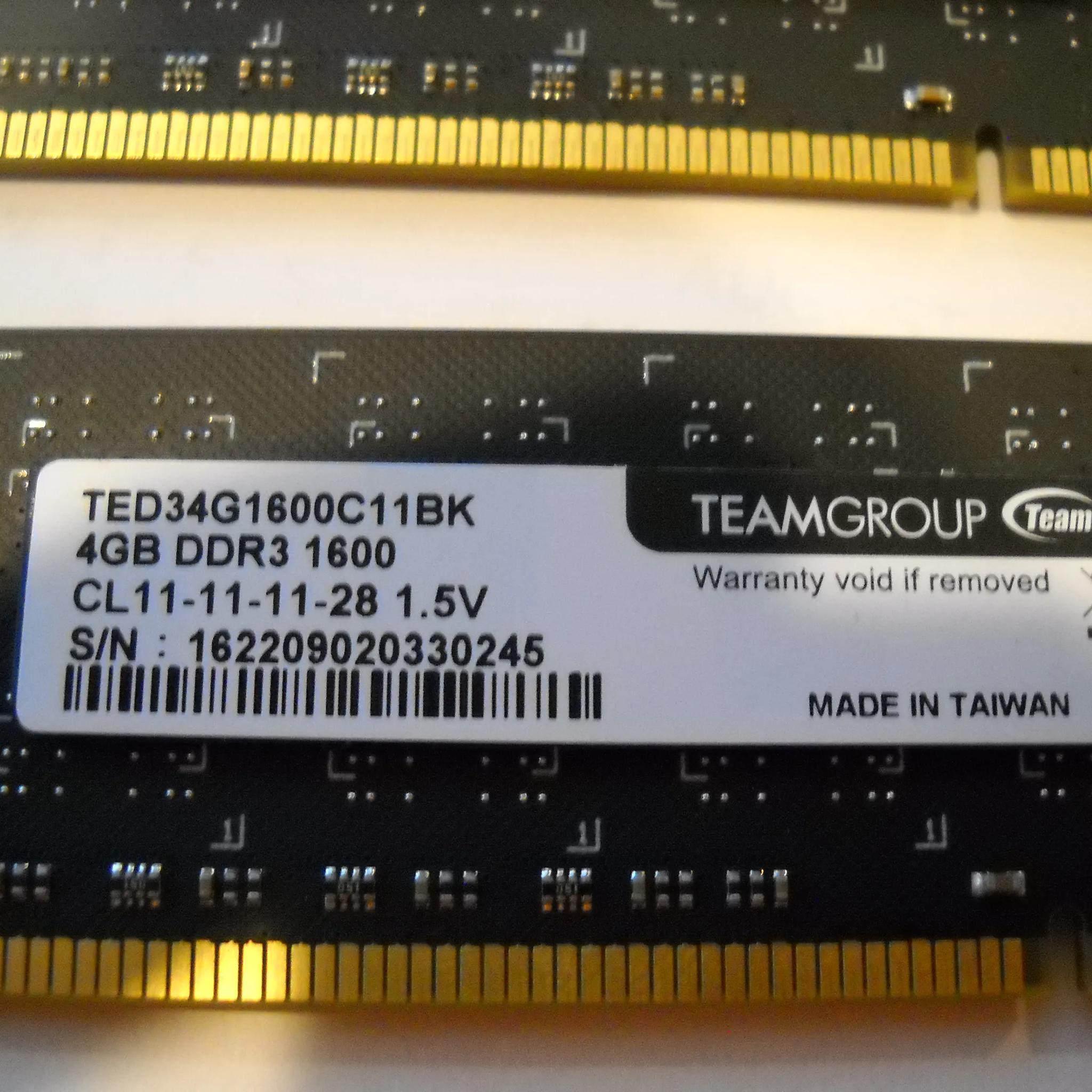 Team Group DDR3-1600 16GB (4 x 4GB) Kit CL11-11-11-28