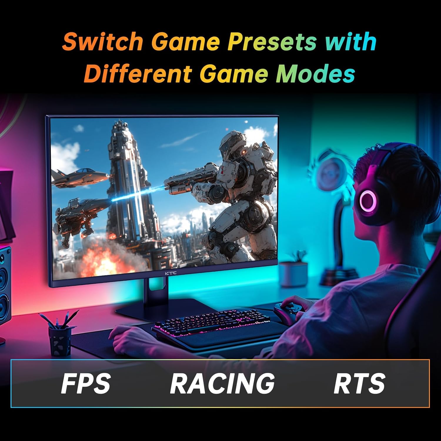 KTC H27E22P 27" 280Hz Gaming Monitor 1ms FHD VA FreeSync G-Sync HDR - NEW SEALED