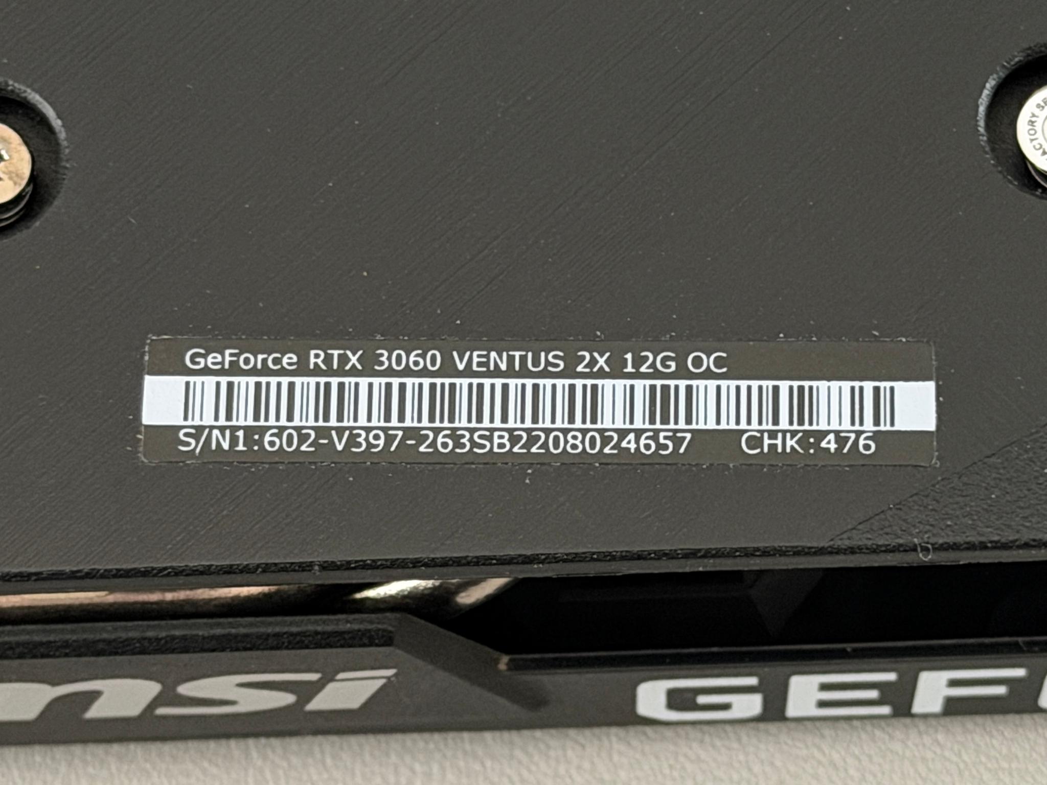 NVIDIA RTX 3060 12GB