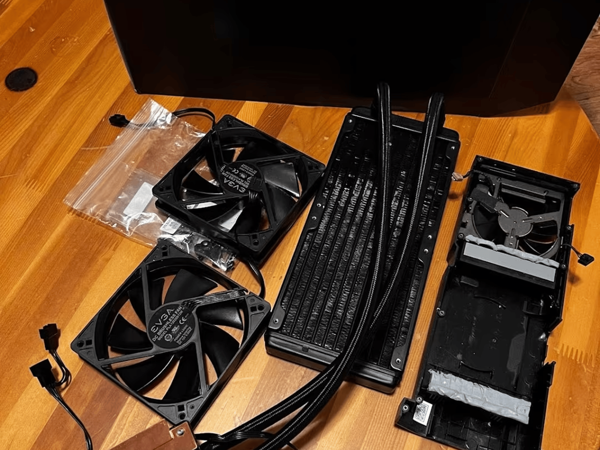 Installed but never used EVGA 3090 XC3 Hybrid Cooler