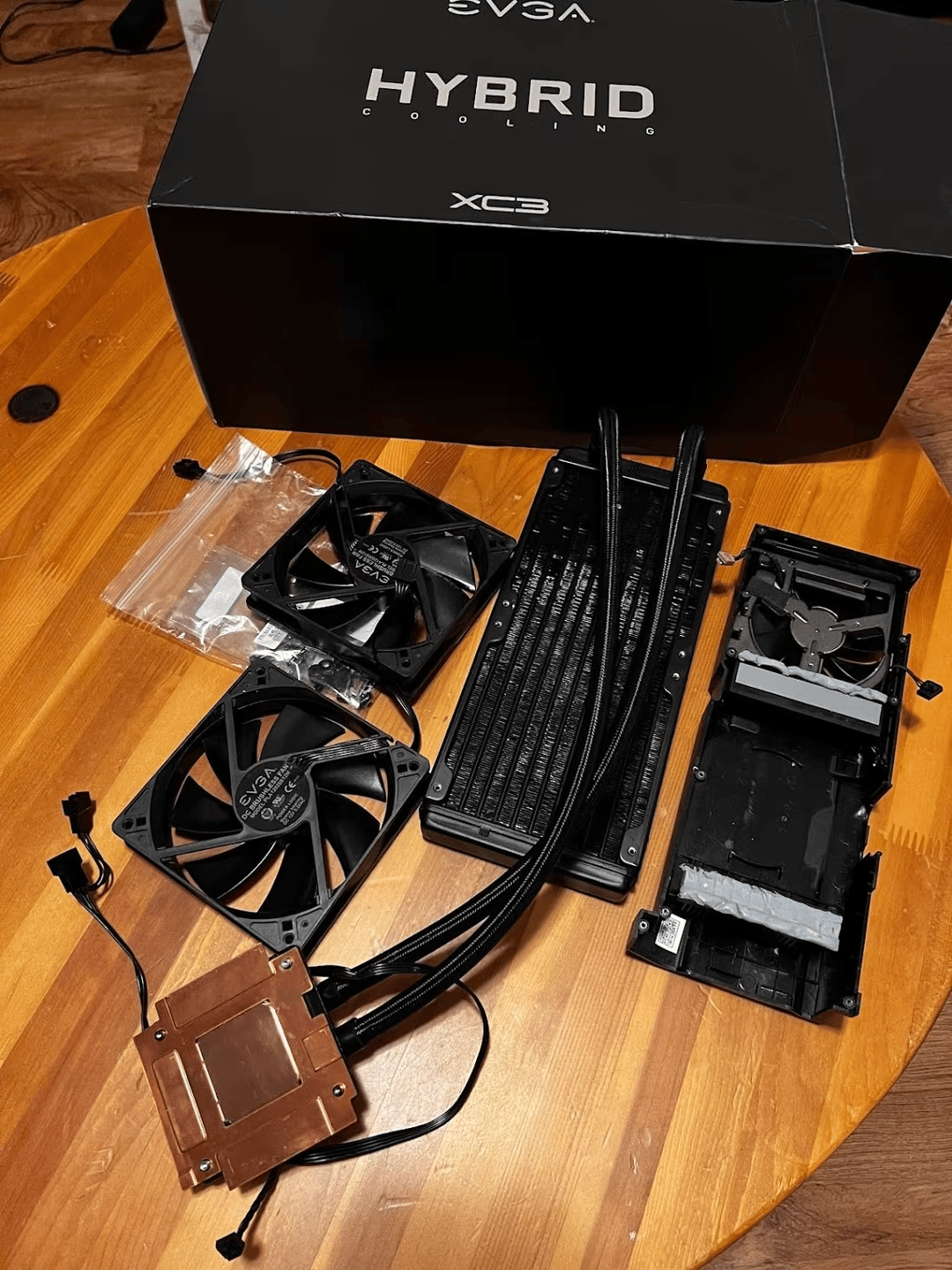 Installed but never used EVGA 3090 XC3 Hybrid Cooler