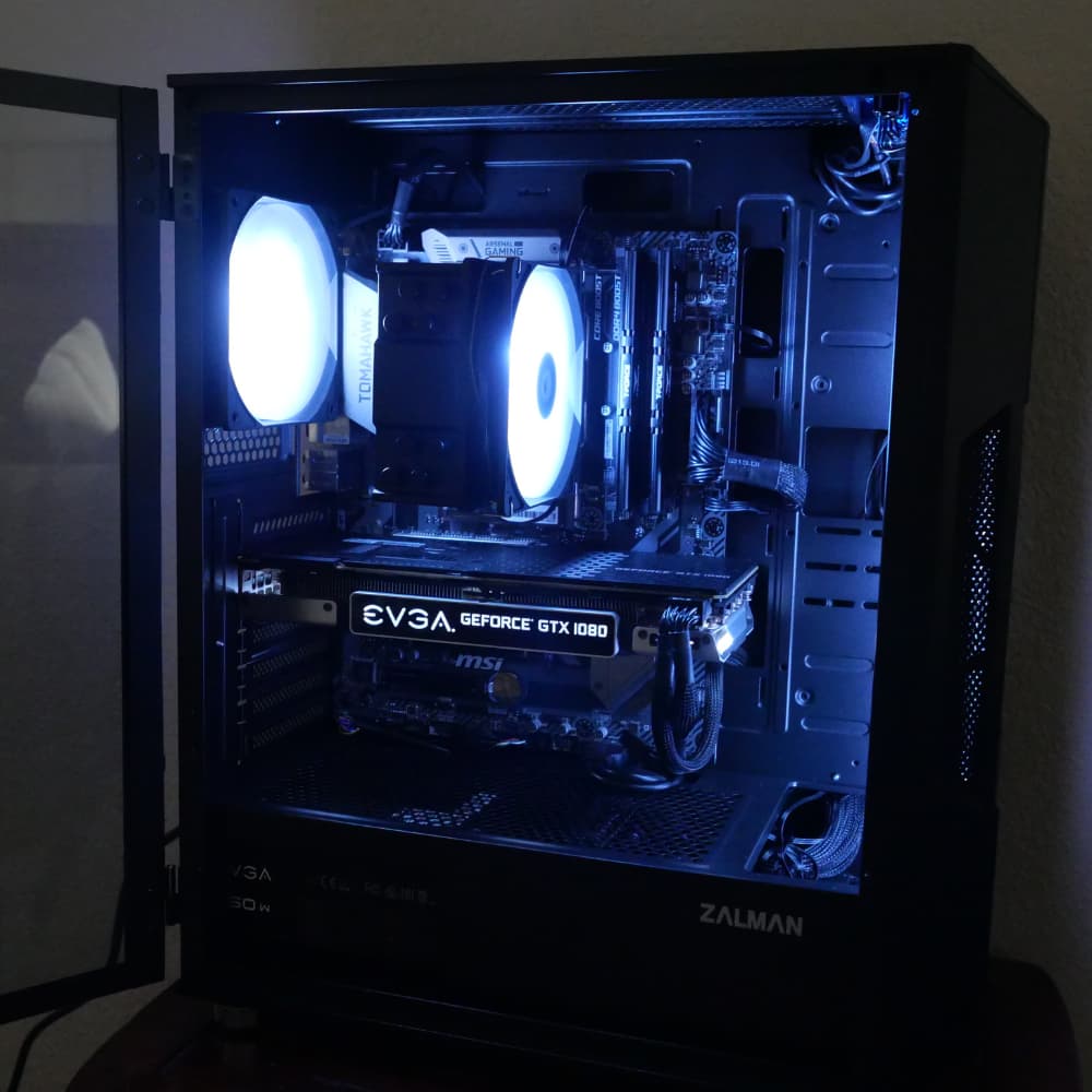 Ryzen 5 5500 - EVGA GeForce GTX 1080 - T-Force 16gb DDR4 3600MHz - 1TB NVMe SSD