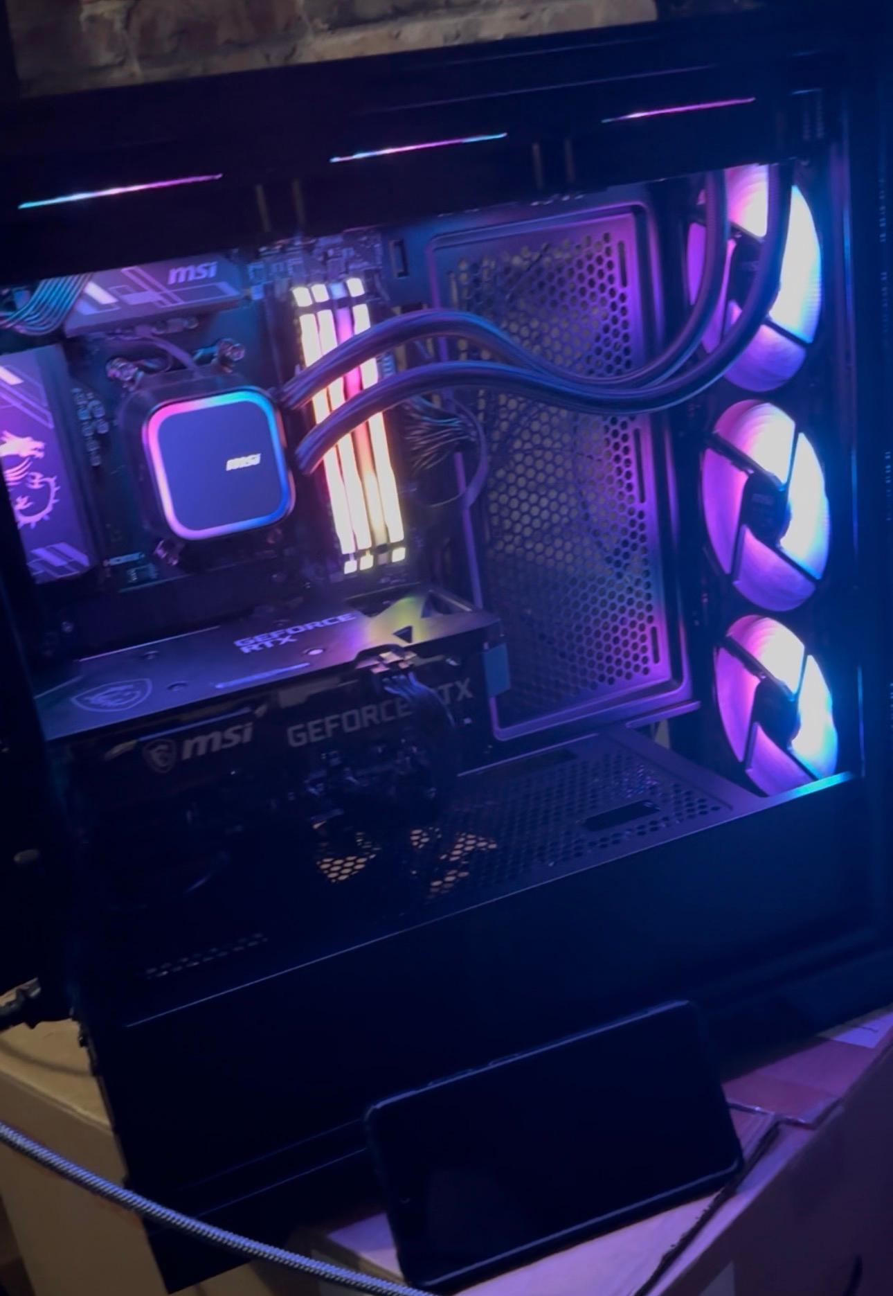 itle: Gaming PC – Ryzen 5 5600X | RTX 3060 | 32GB RGB | 1TB SSD  Description: Clean MSI gaming PC