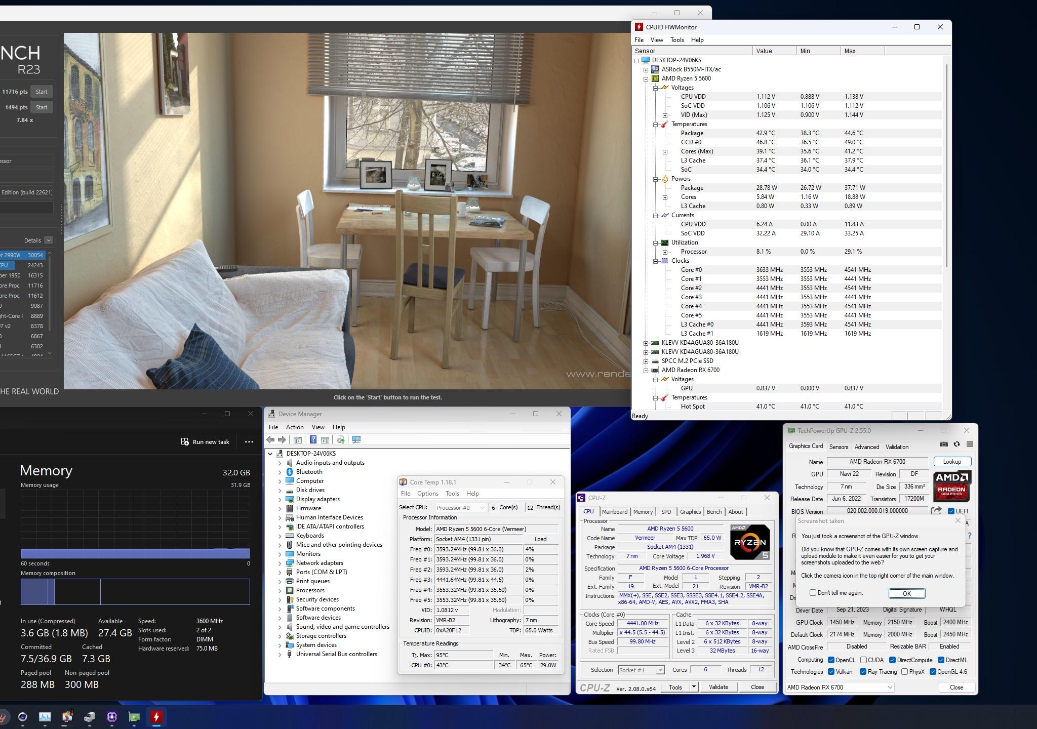No RGB 5600 + 6700 10GB mini itx NR200