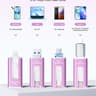 MFi Certified 256GB Flash Drive USB Memory Stick Thumb Drive USB Stick iPhone iPad Android PC Purple