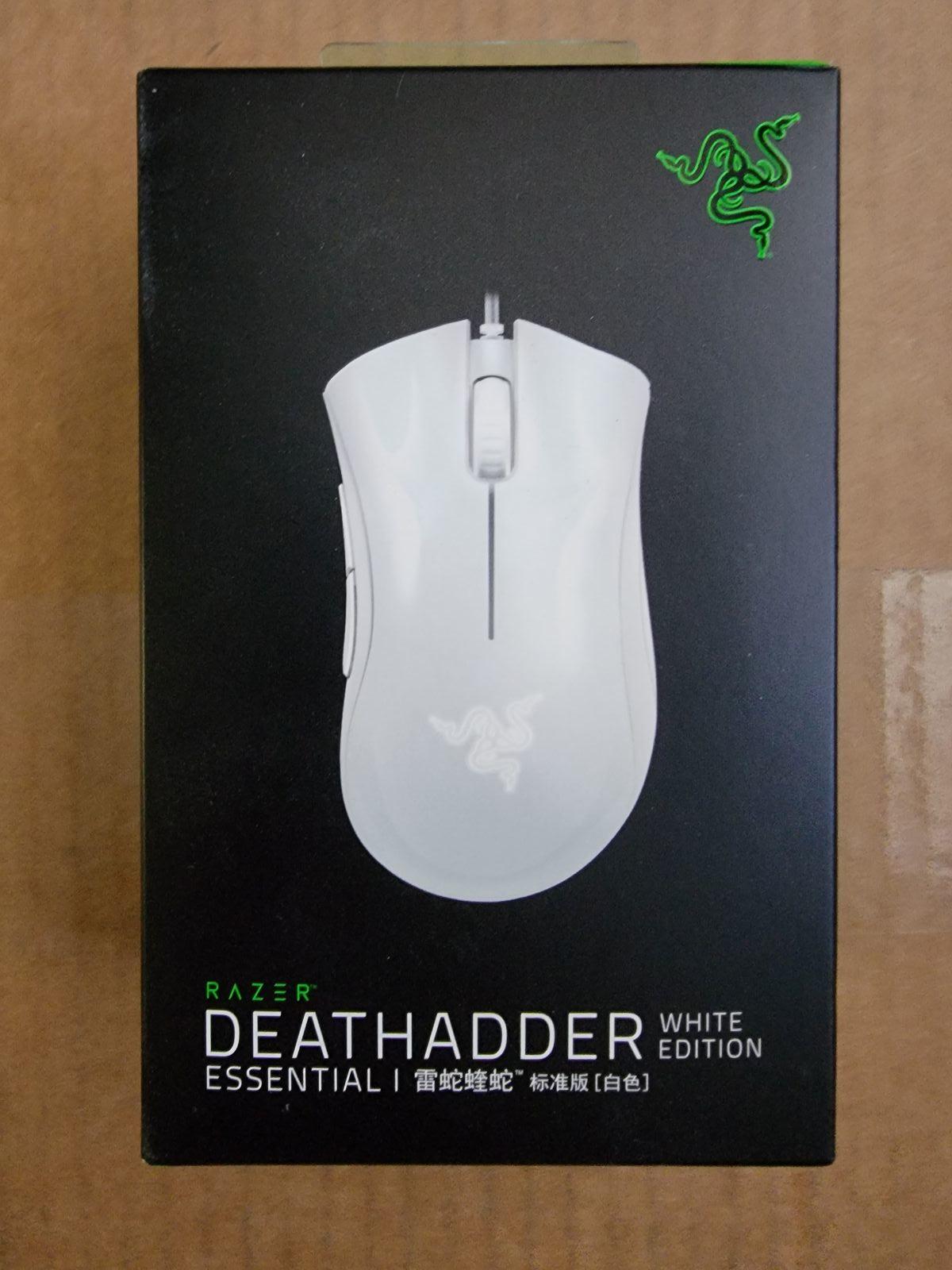 Razer Deathadder Essential White Edition Mouse - Brand New In Box