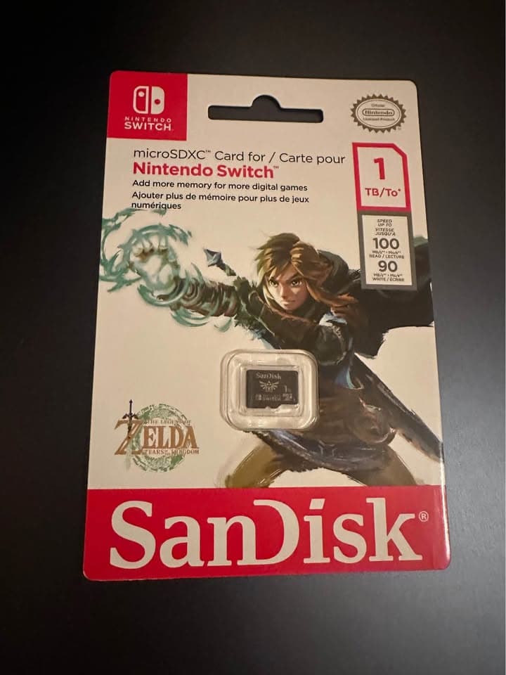 SANDISK 1TB microSD Card, Legend of Zelda Edition