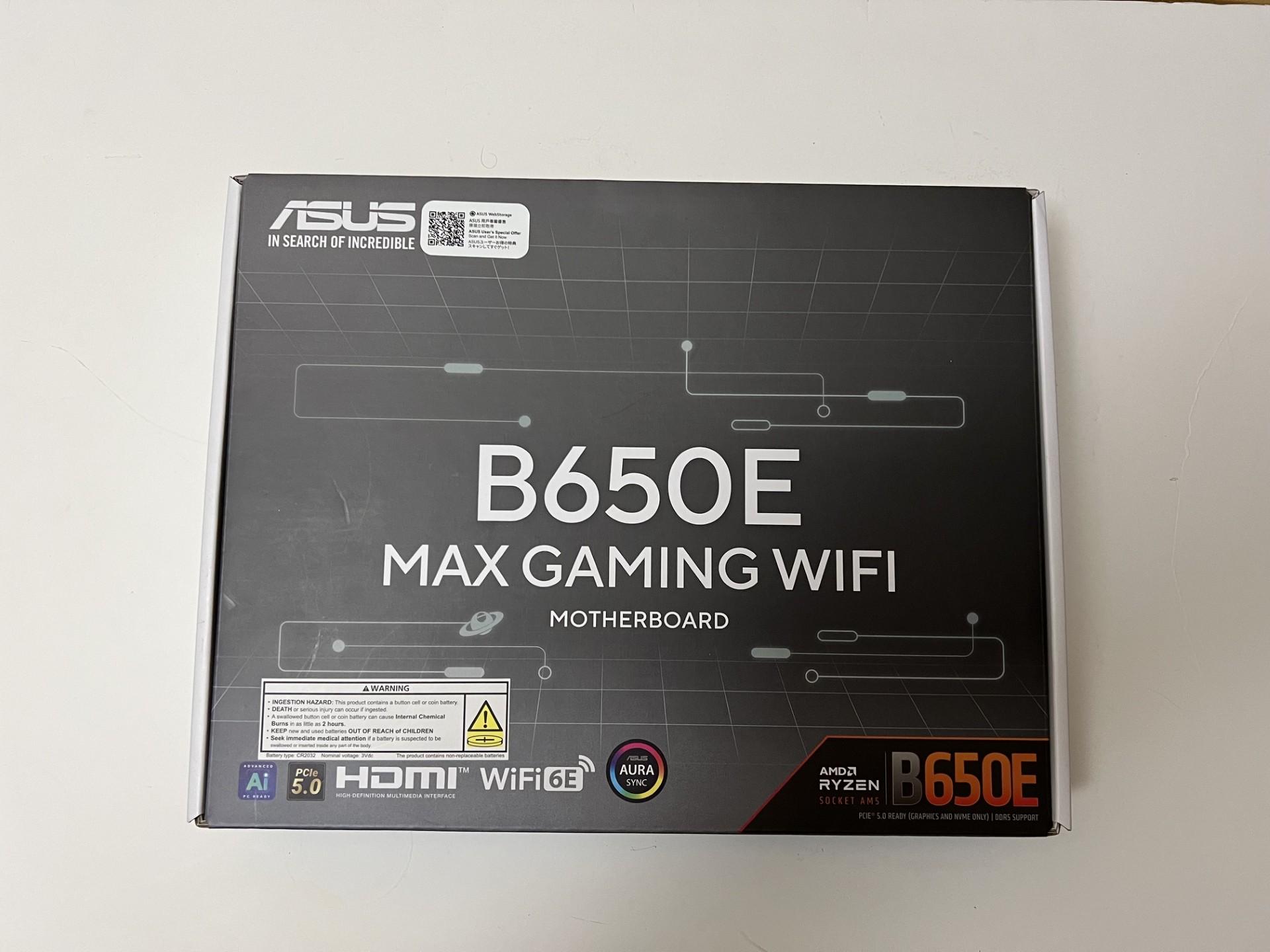 ASUS B650E MAX Gaming WiFi AMD B650 ATX Motherboard