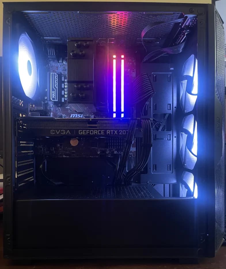 Nvidia RTX 2070 Super | RYZEN 7 3700X | 16GB RAM | 1TB M.2 NVMe SSD | Black Gaming PC
