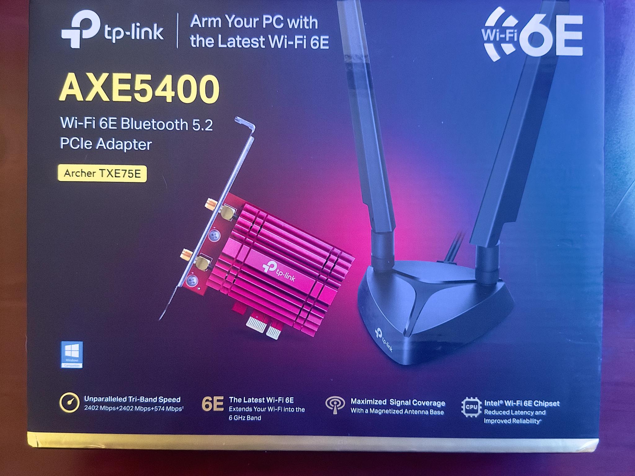 TP-LINK - AXE5400 Wi-Fi 6E Bluetooth 5.3 PCIe Adapter