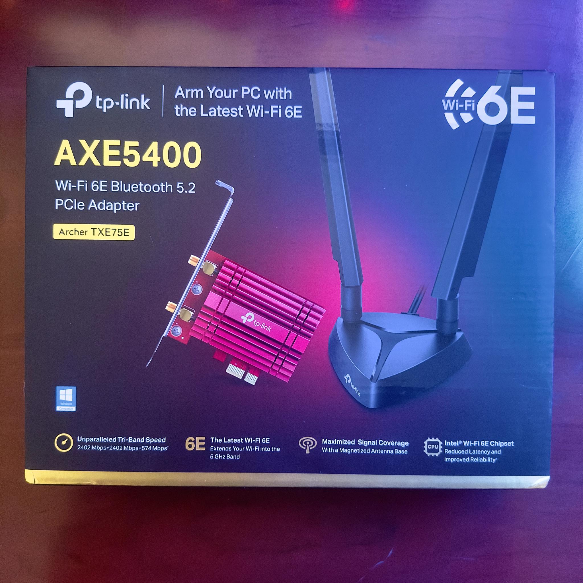 TP-LINK - AXE5400 Wi-Fi 6E Bluetooth 5.3 PCIe Adapter