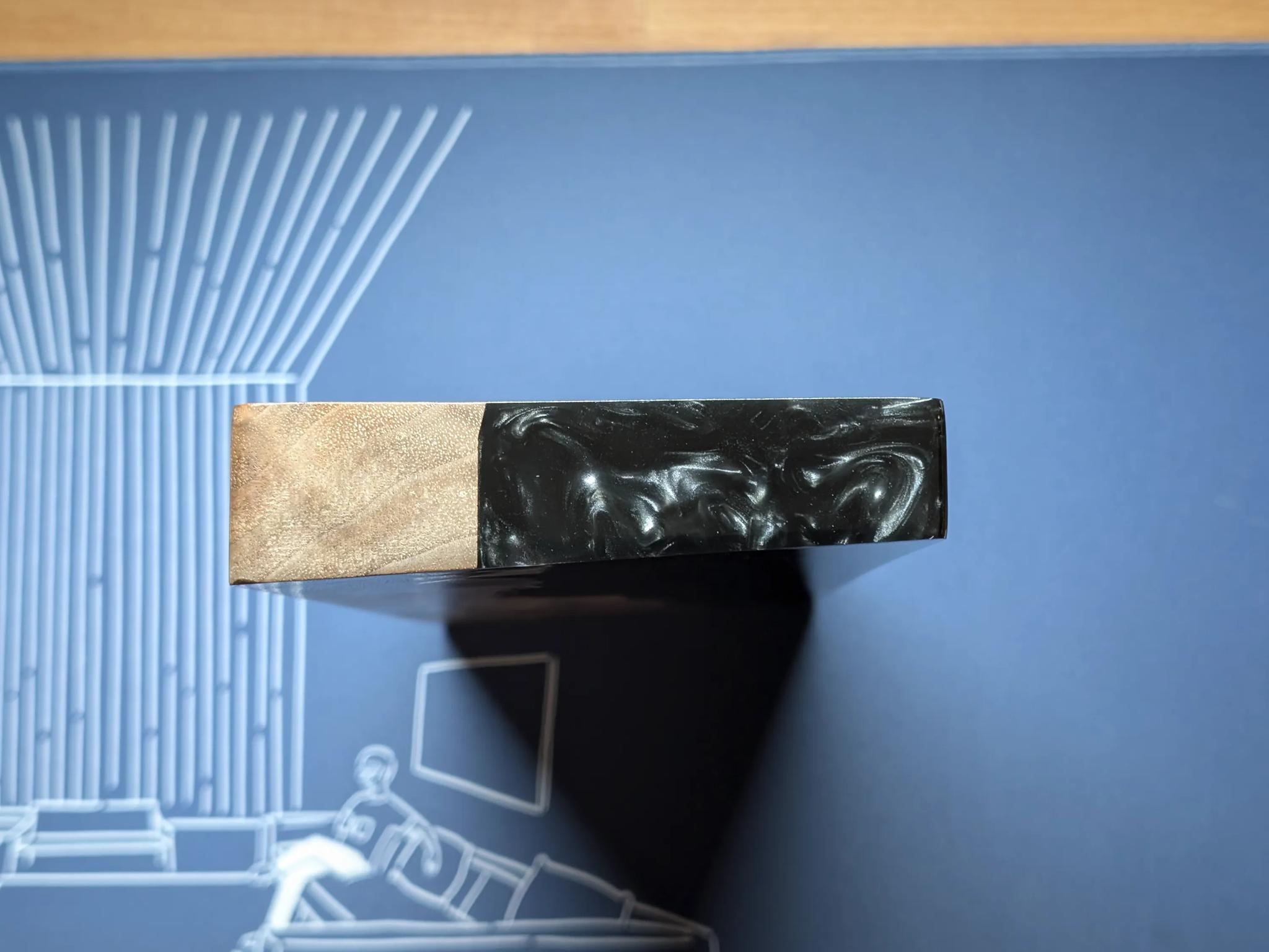 Artisan Walnut Wood Black Resin 65% Keyboard Case & Wrist Rest + DZ65 RGB V3 PCB