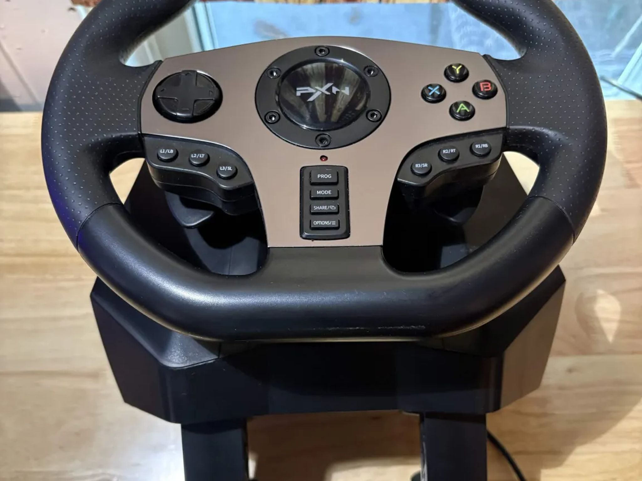 PXN V9 Racing Wheel, 6-Speed Shifter & 3-Pedal Set