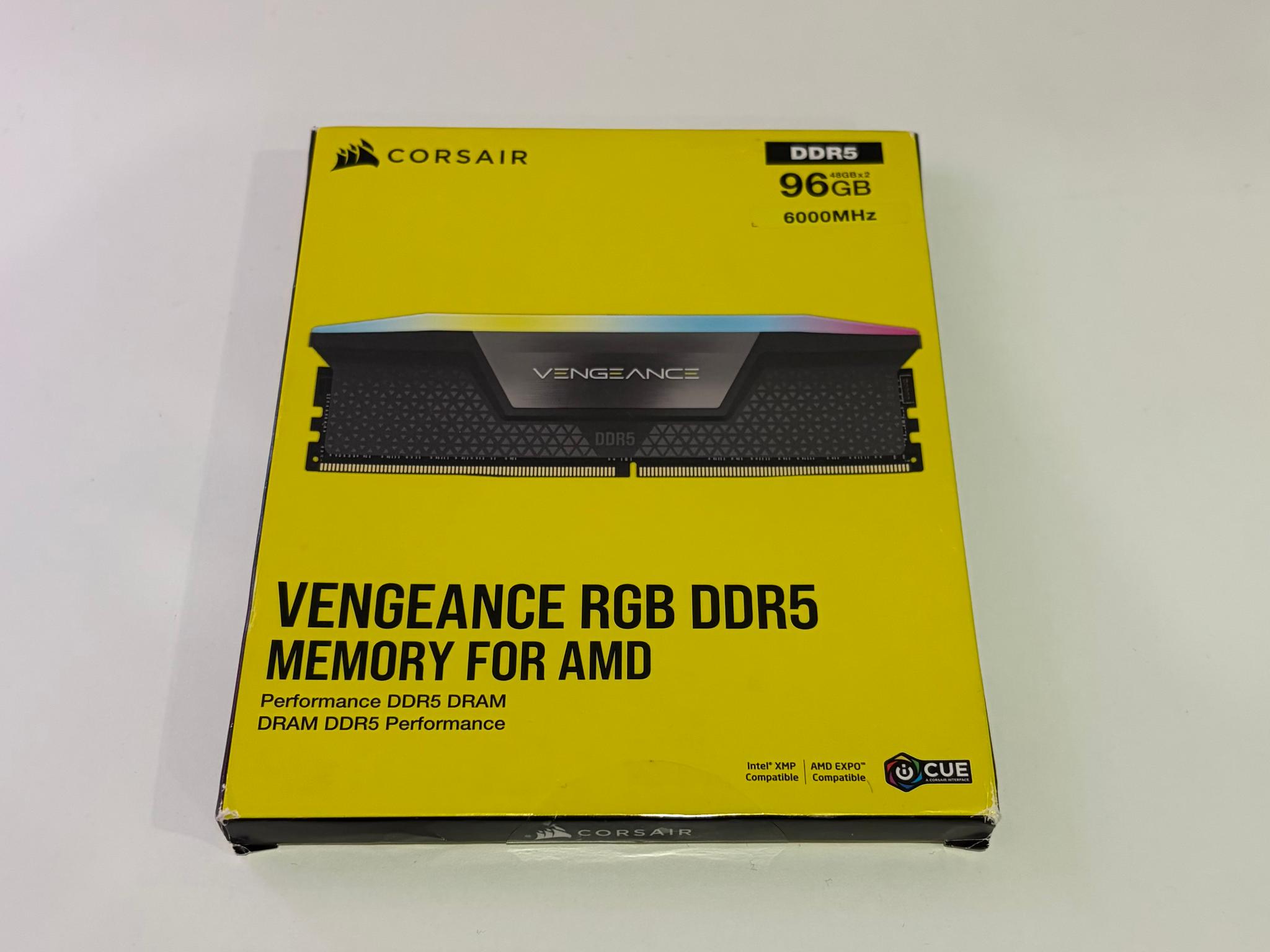 Corsair Vengeance RGB DDR5 96GB (2 x 48GB) DDR5 6000MHz