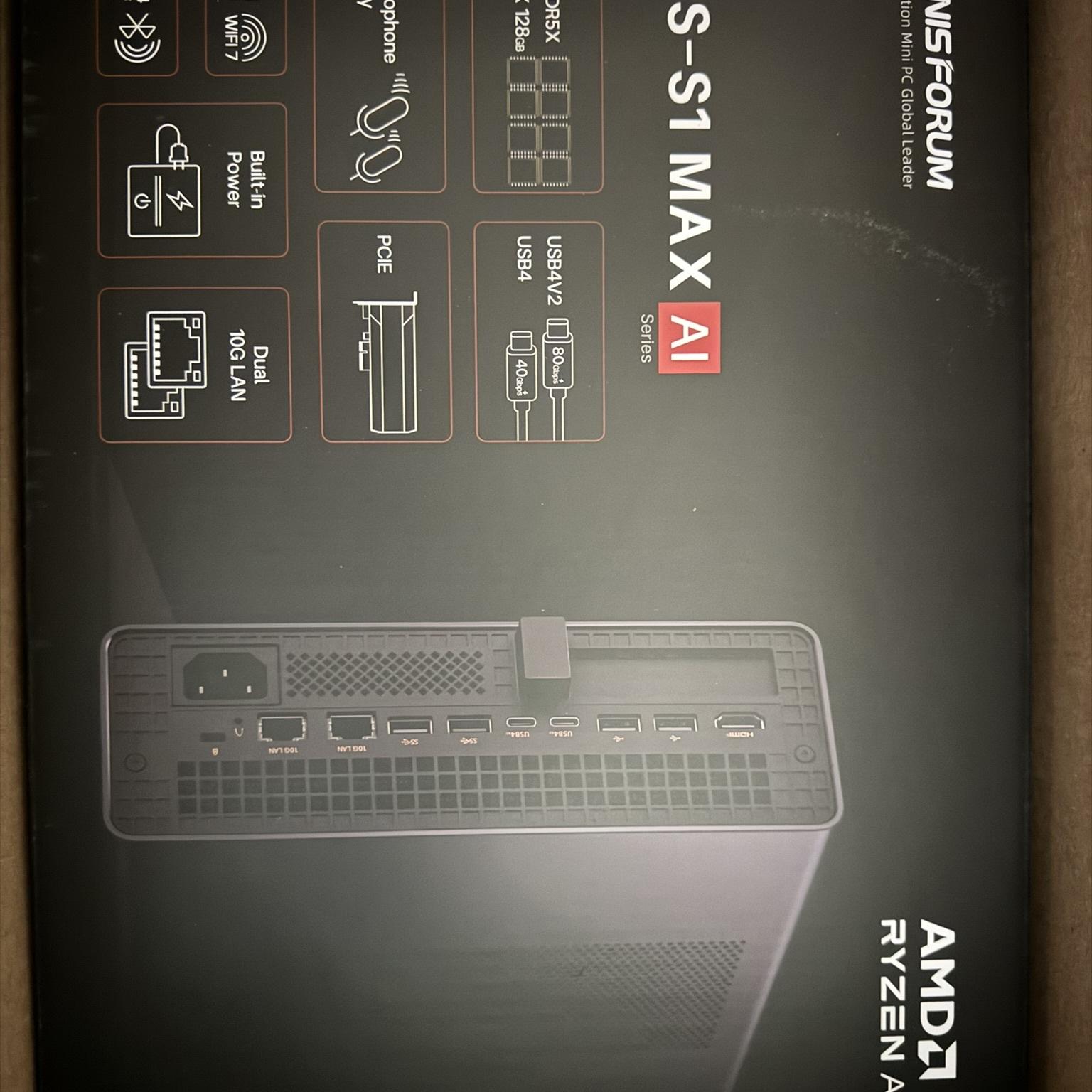 MINISFORUM MS-S1 MAX AI Workstation | AMD Ryzen AI Max+ 395 CPU