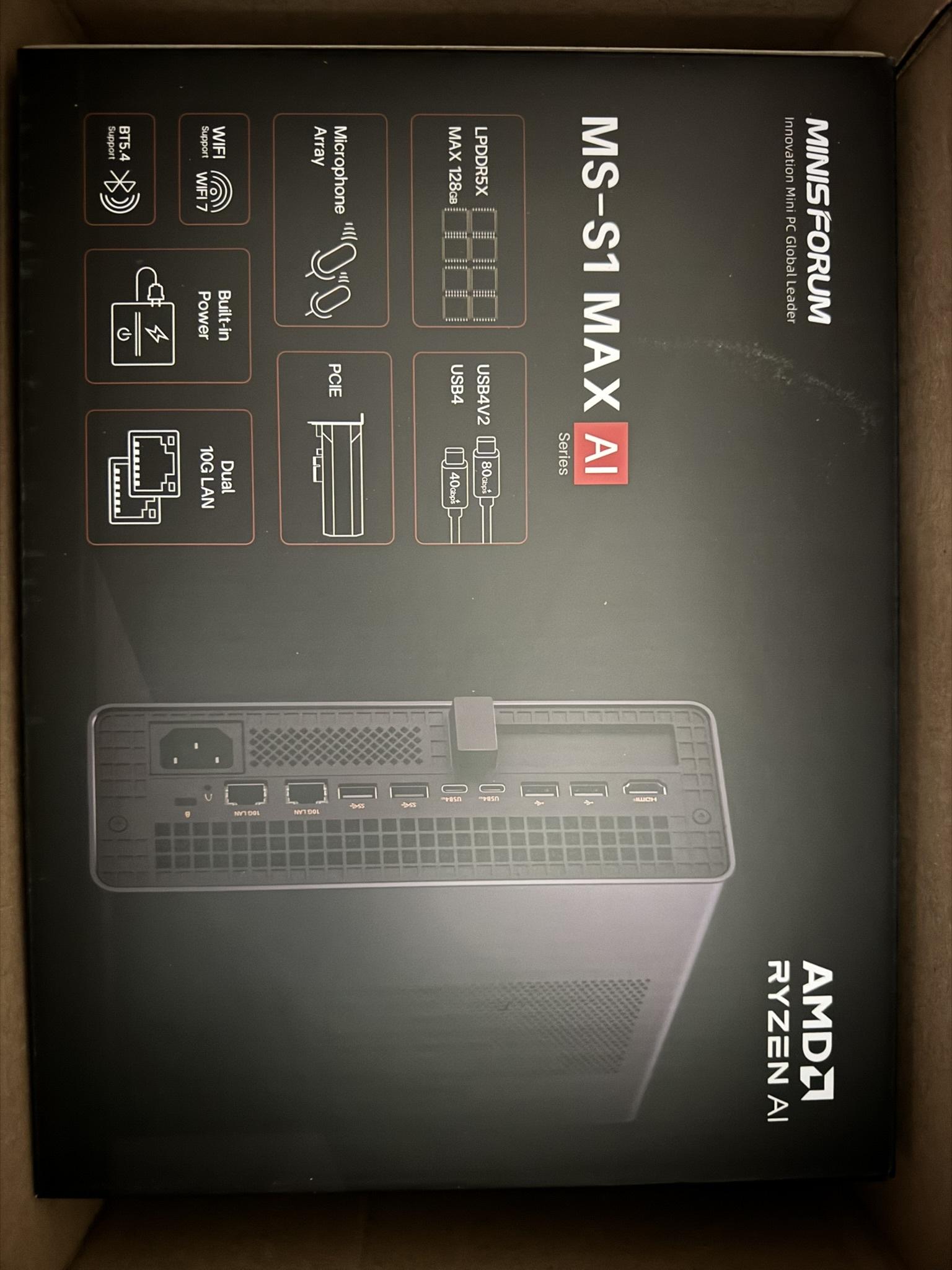 MINISFORUM MS-S1 MAX AI Workstation | AMD Ryzen AI Max+ 395 CPU