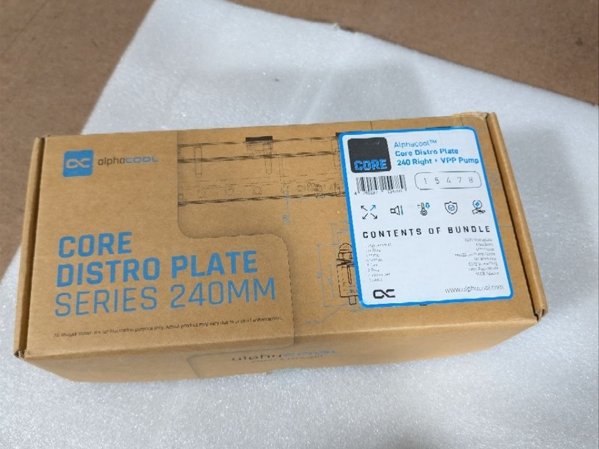 Alphacool Core Distro Plate 240 Right with VPP Pump (15478)
