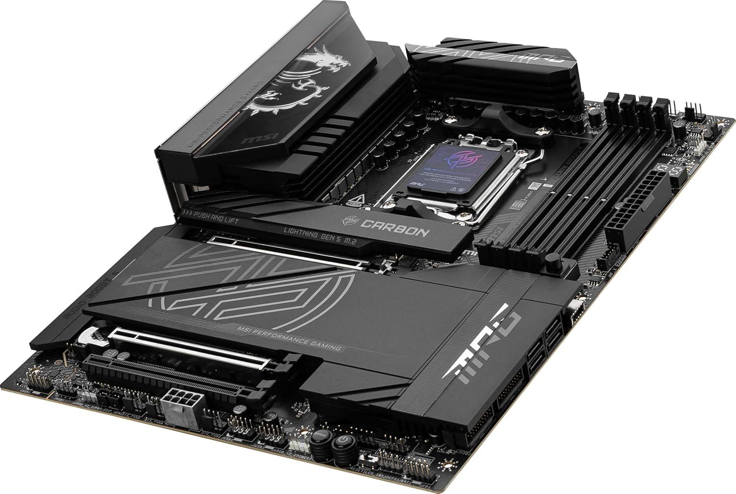 MPG X870E CARBON WIFI AMD AM5 DDR5 ATX Desktop Motherboard