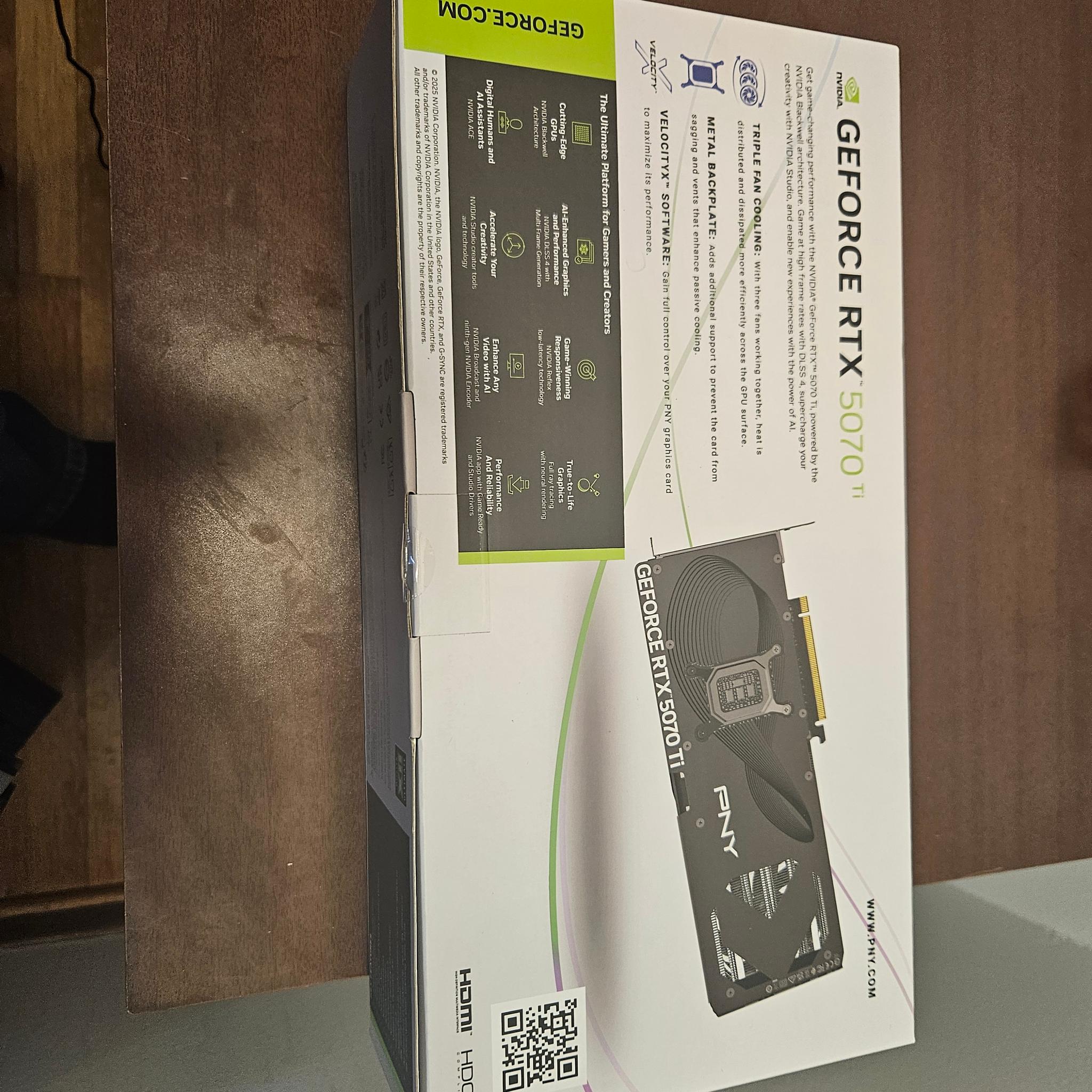 New in Box Zotac RTX 5070ti OC 16gb