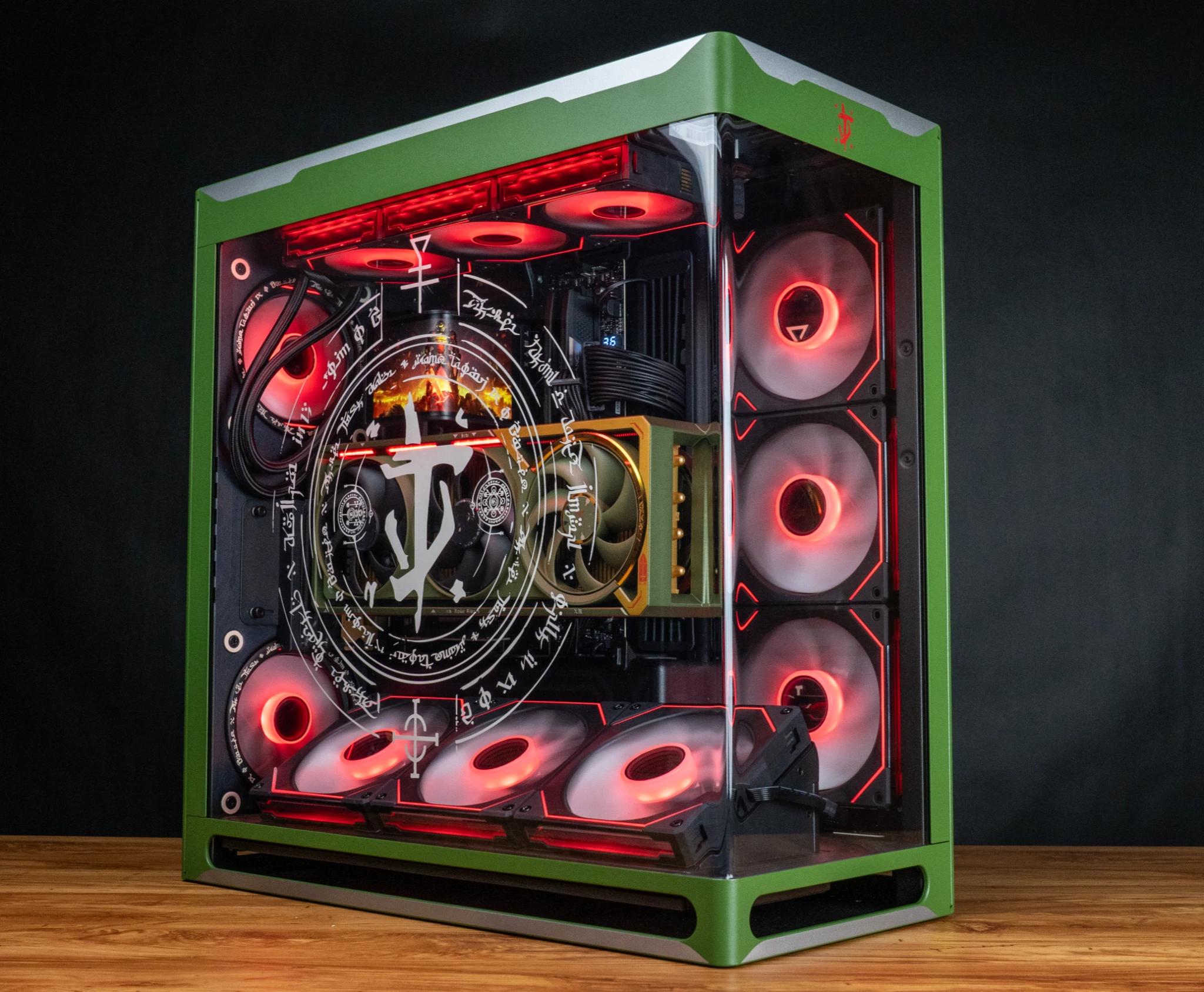 "Hellraiser" - High End Doom Themed Gaming PC - RTX 5080 - Ryzen 7 9800X3D - 64GB RAM - 2TB SSD