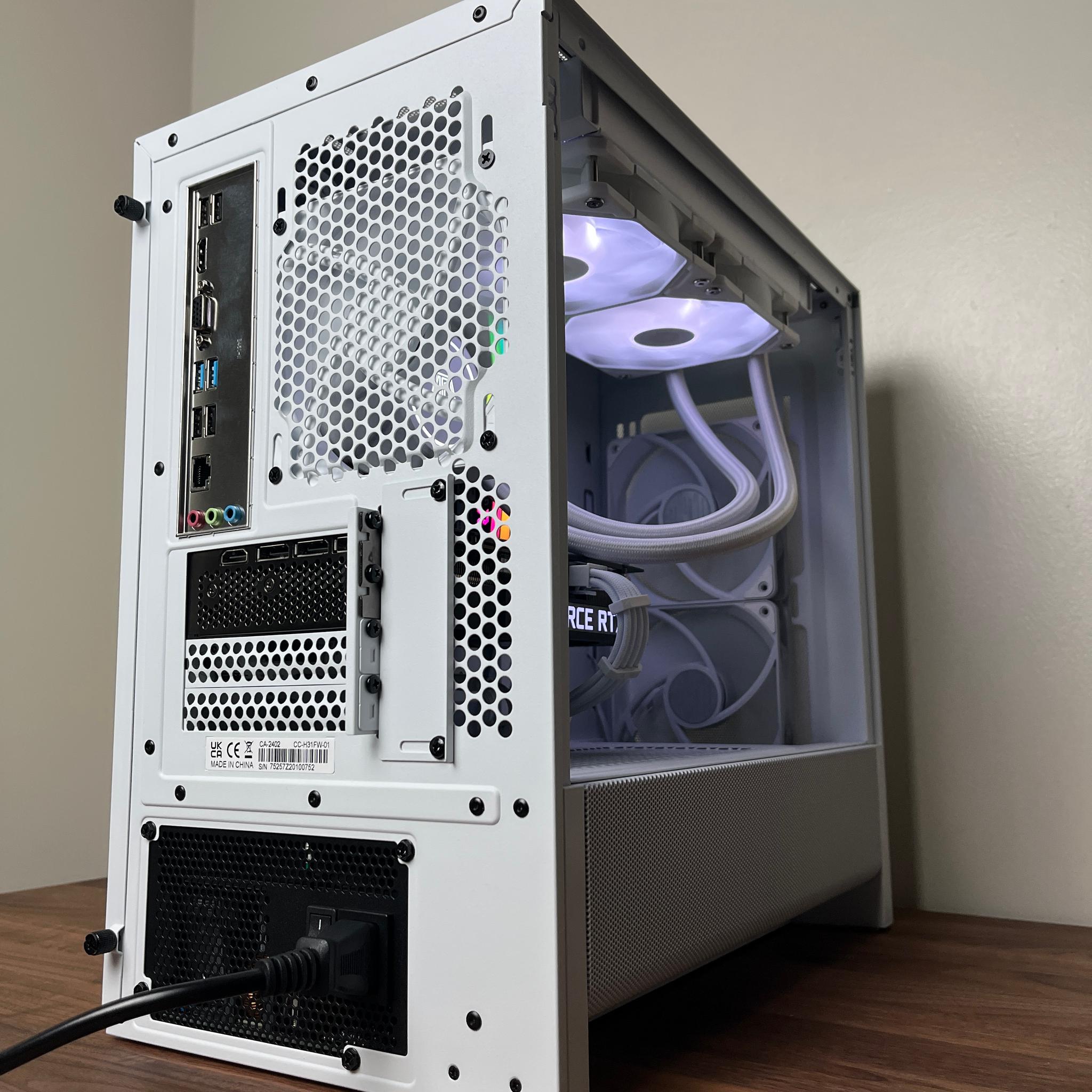 White Gaming Pc | Ryzen 5 5500 | RTX 3060 Ti | DDR4 16GB | 1TB NVMe | Win 11 Pro