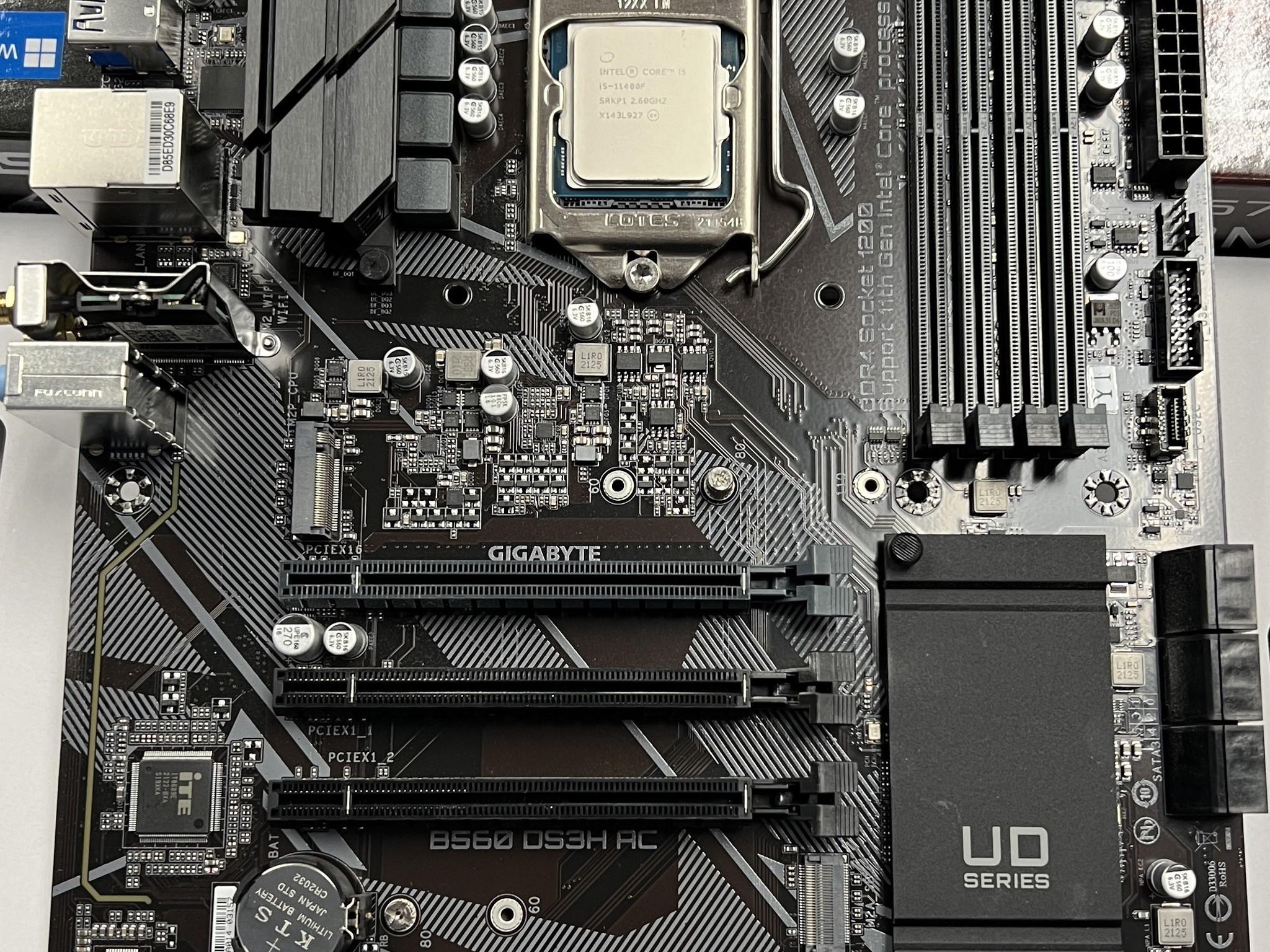 B560 DS3H AC + i5-11400F