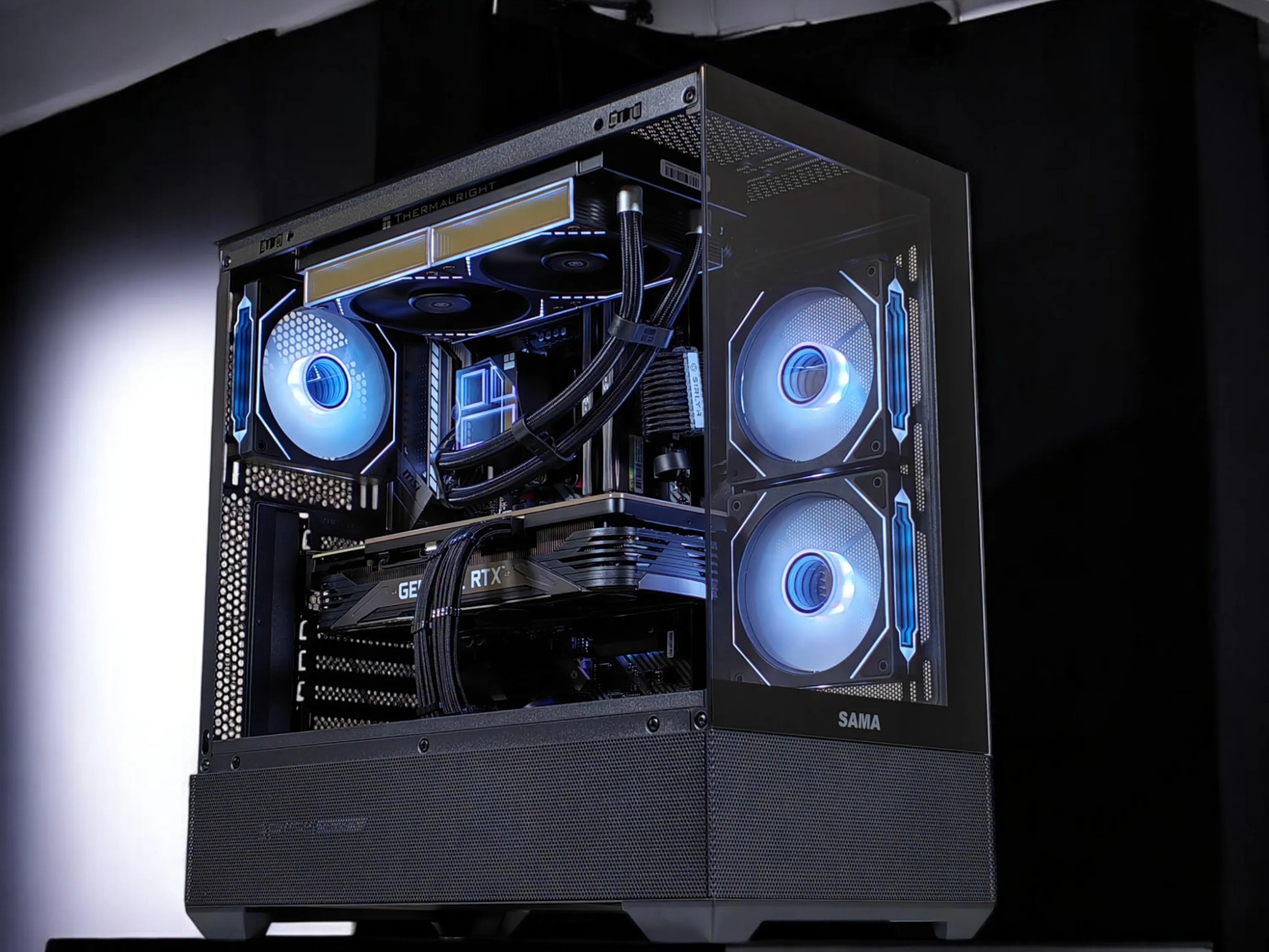 🚨Liquid Cooled Gaming PC🚀 Nvidia RTX 3080 10GB🚀AMD Ryzen 7 5700X3D 3D V-Cache🚀 32GB DDR4🚀1TB SSD