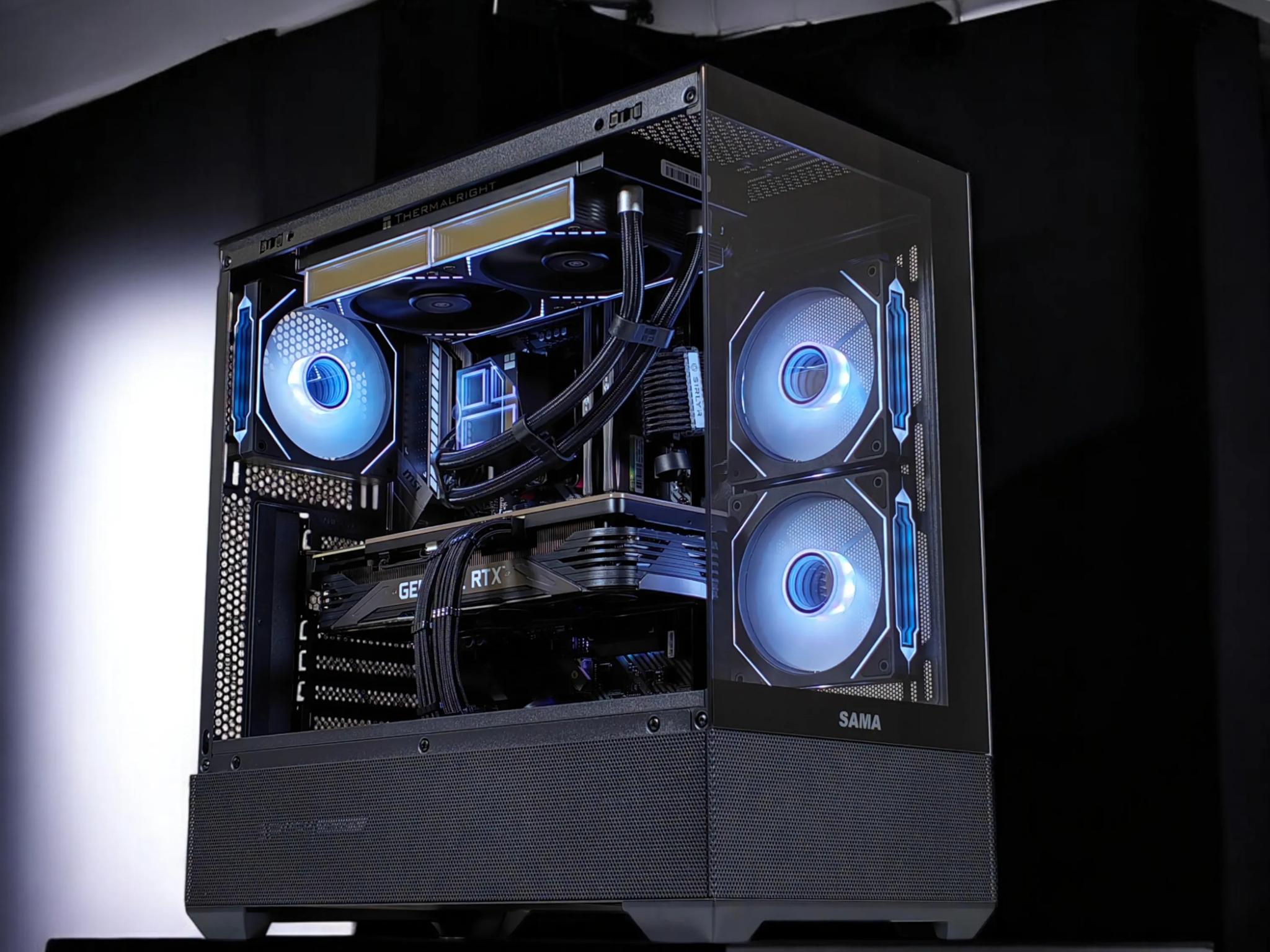 🚨Liquid Cooled Gaming PC🚀 Nvidia RTX 3080 10GB🚀AMD Ryzen 7 5700X3D 3D V-Cache🚀 32GB DDR4🚀1TB SSD