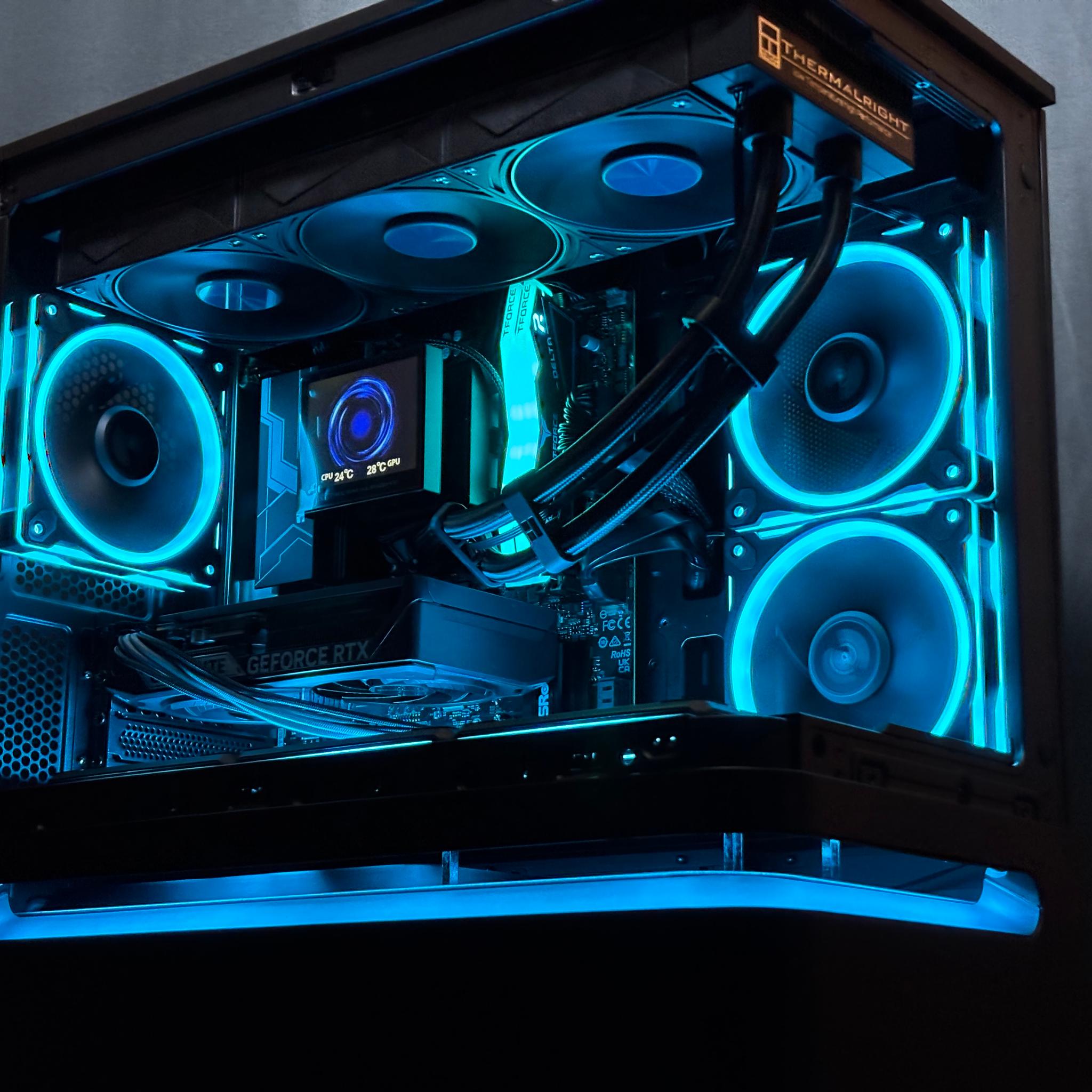 💙TRON PC💙 RTX 5060 | Ryzen 7600X | 16gb DDR5 | 1 TB M.2 SSD