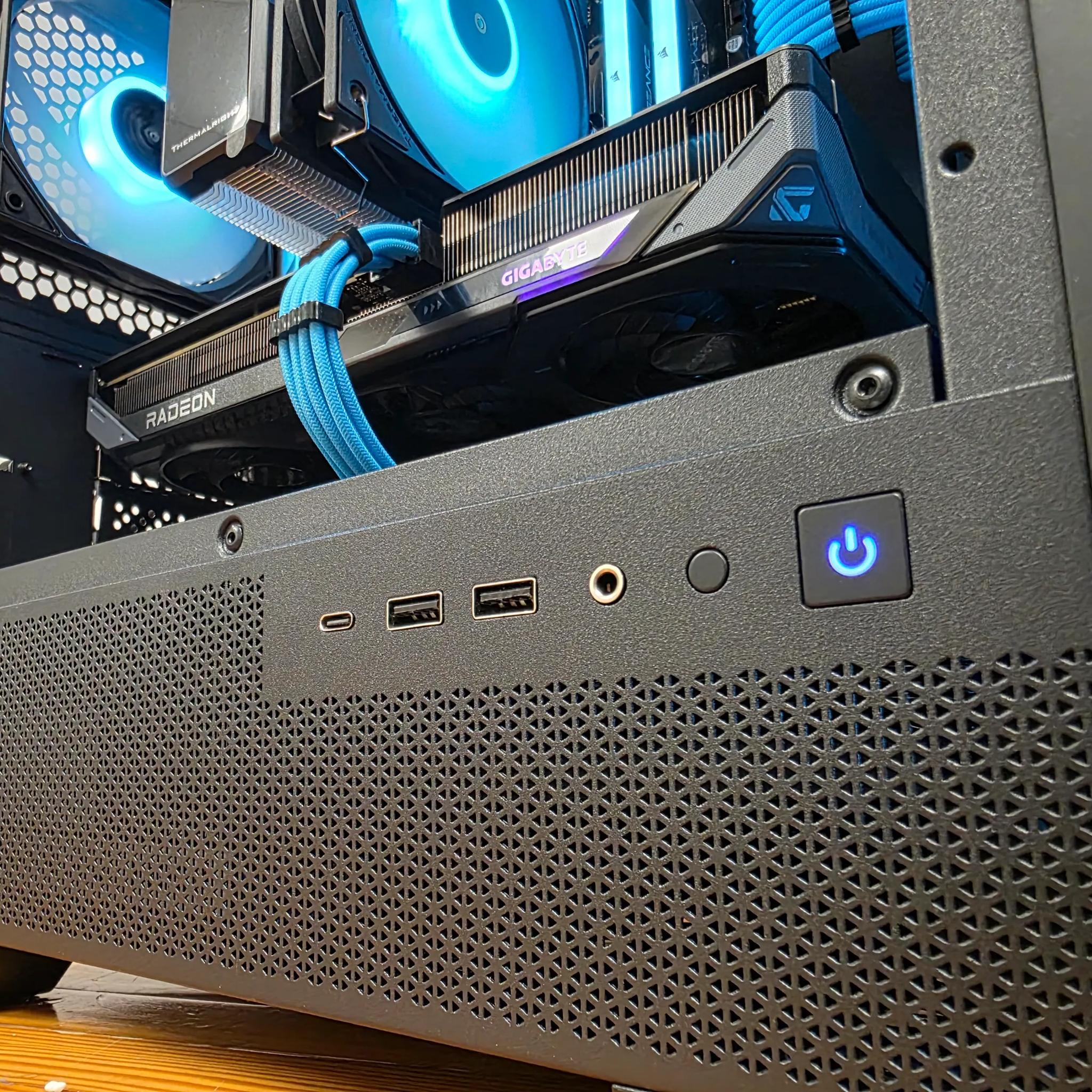 1440p Gaming Computer PC (Ryzen 5 9600x 6 core gaming cpu, RX 9060XT 16GB, 32GB DDR5 6000 MHZ)