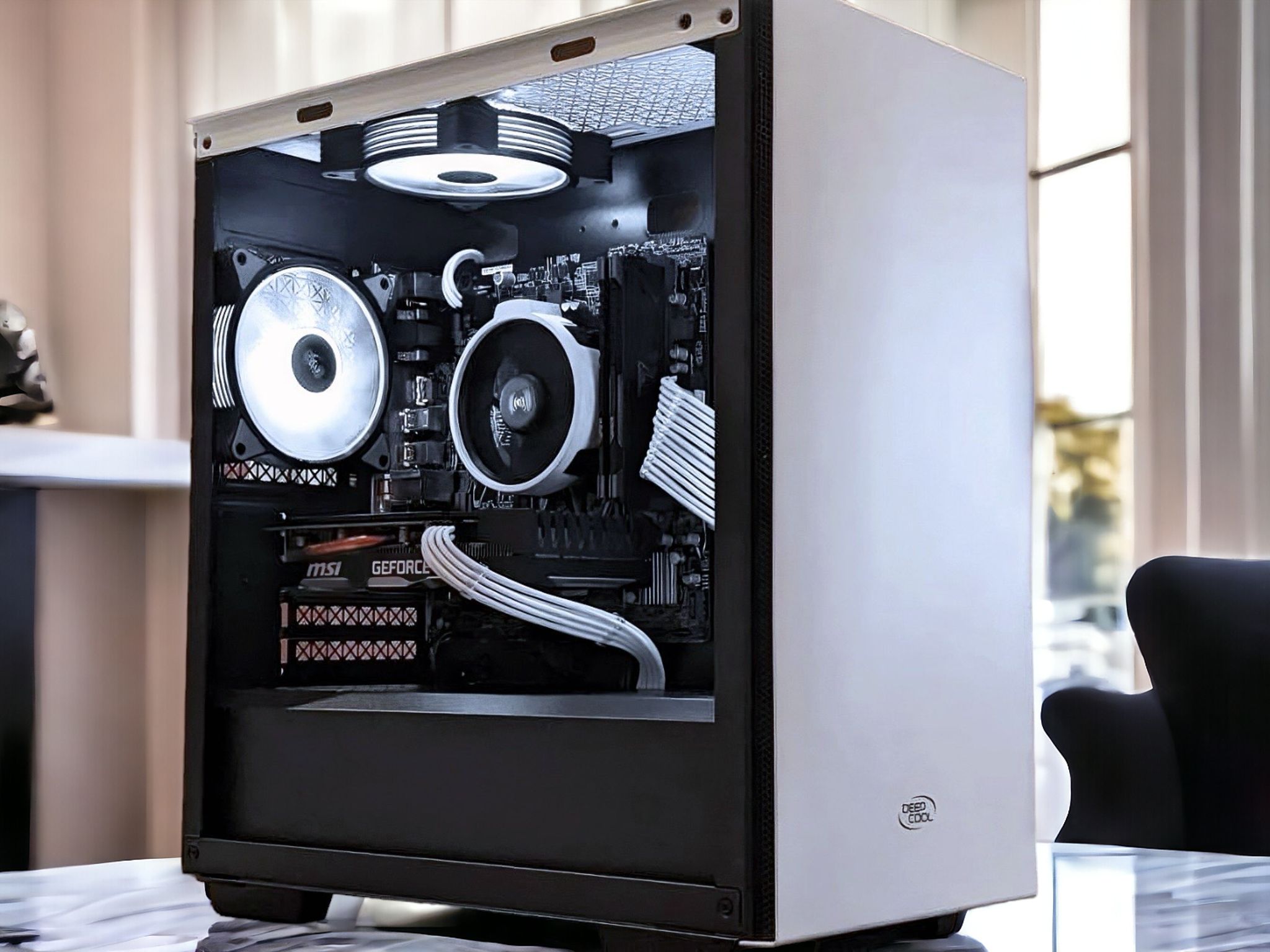 WHITE - AMD Wraith Stealth Socket AM4/AM5 4-Pin Custom Painted Stock Cooler (Multiple Qty Available)