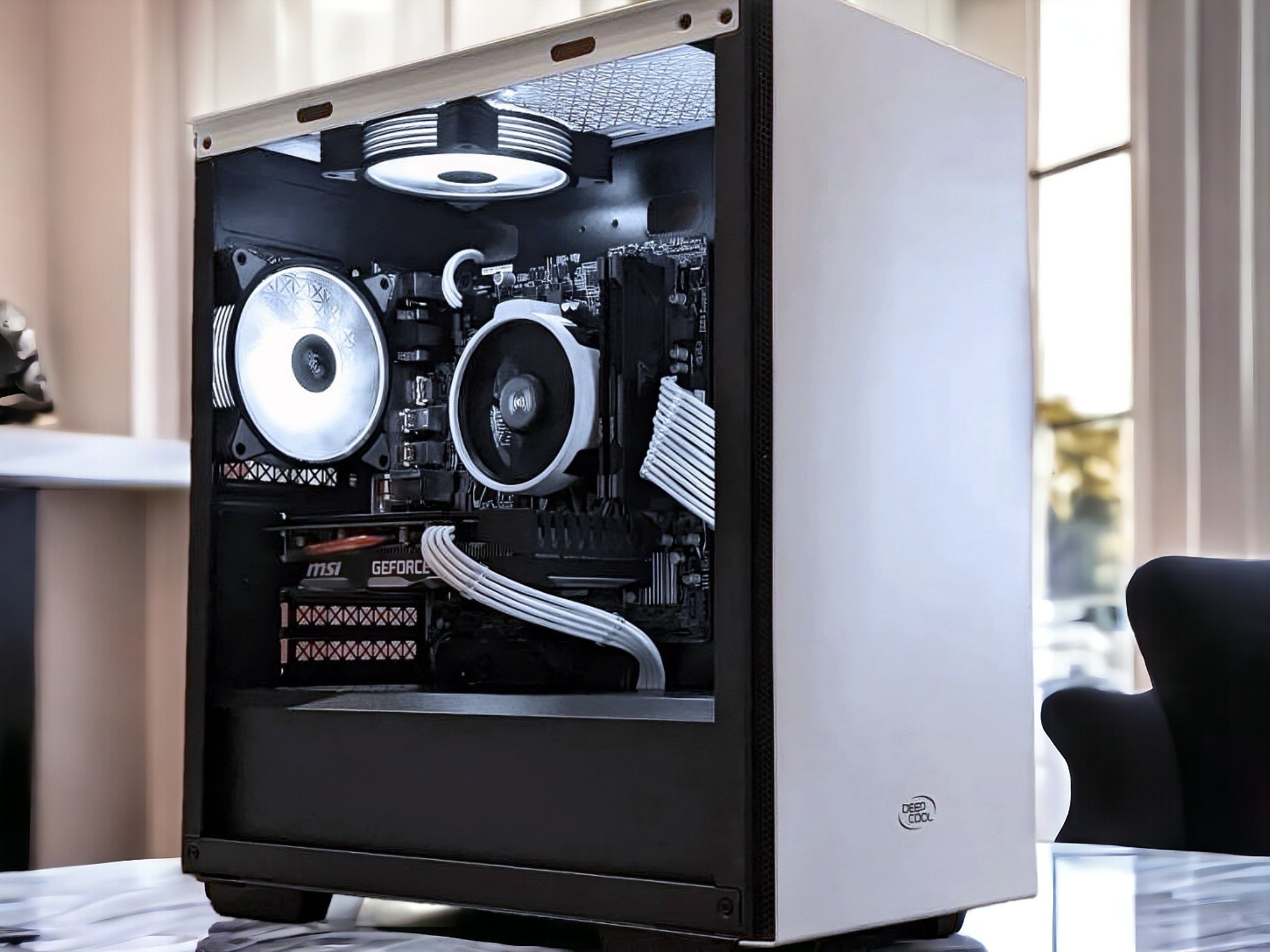 WHITE - AMD Wraith Stealth Socket AM4/AM5 4-Pin Custom Painted Stock Cooler (Multiple Qty Available)