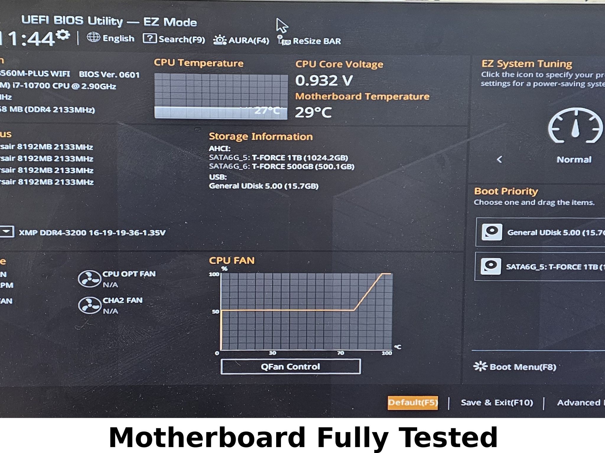 B560M-PLUS WIFI TUF GAMING LGA1200 mATX Motherboard