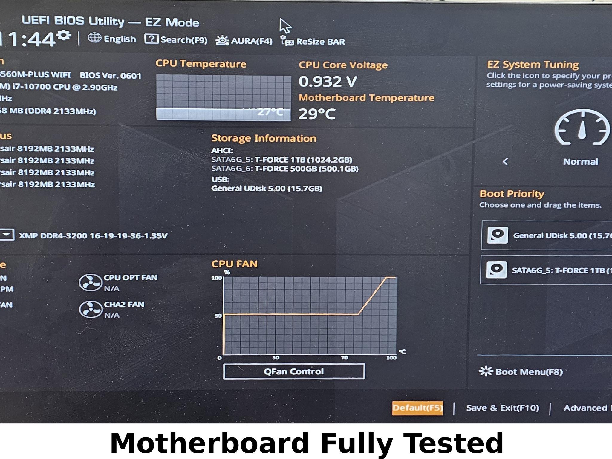 B560M-PLUS WIFI TUF GAMING LGA1200 mATX Motherboard