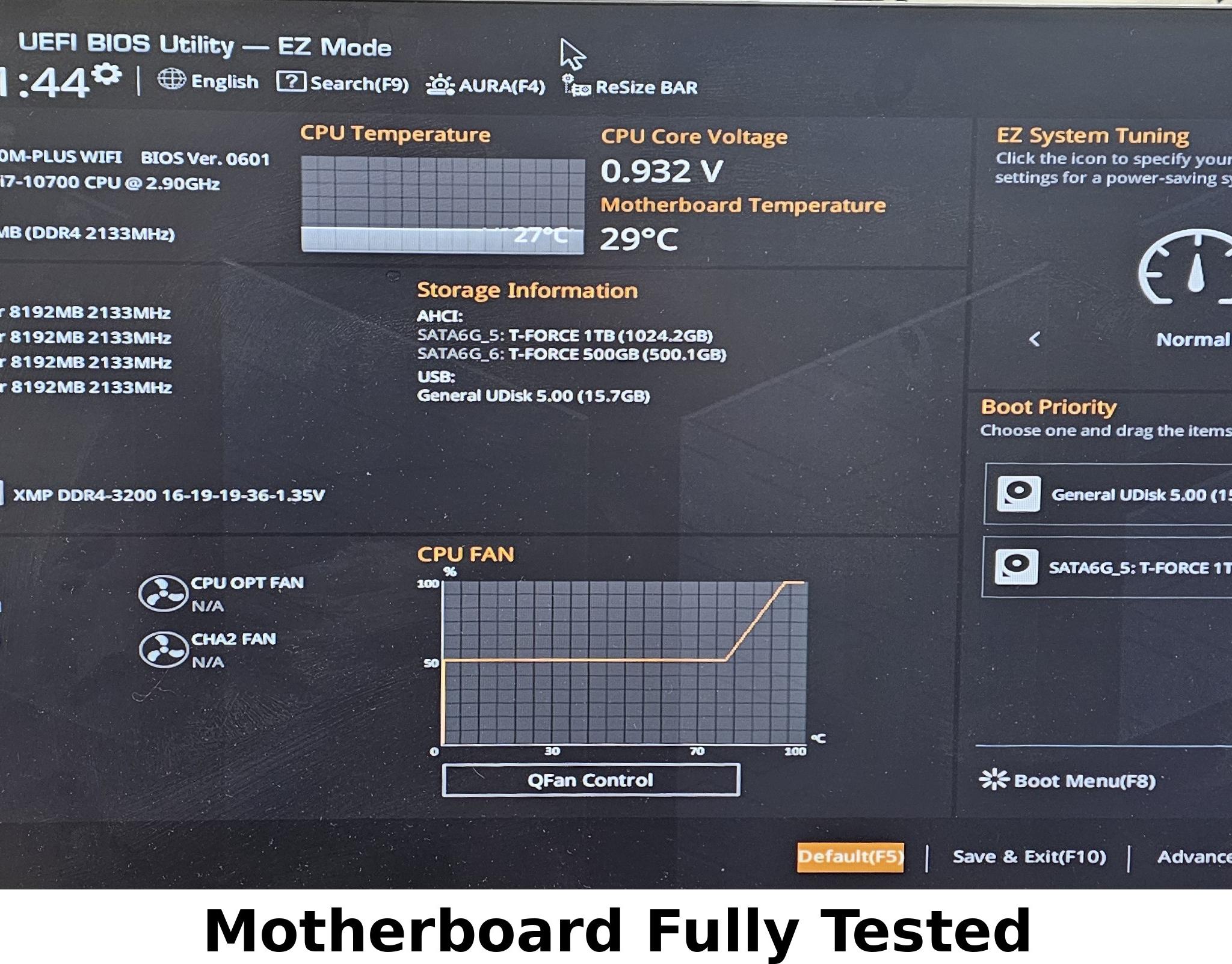 B560M-PLUS WIFI TUF GAMING LGA1200 mATX Motherboard