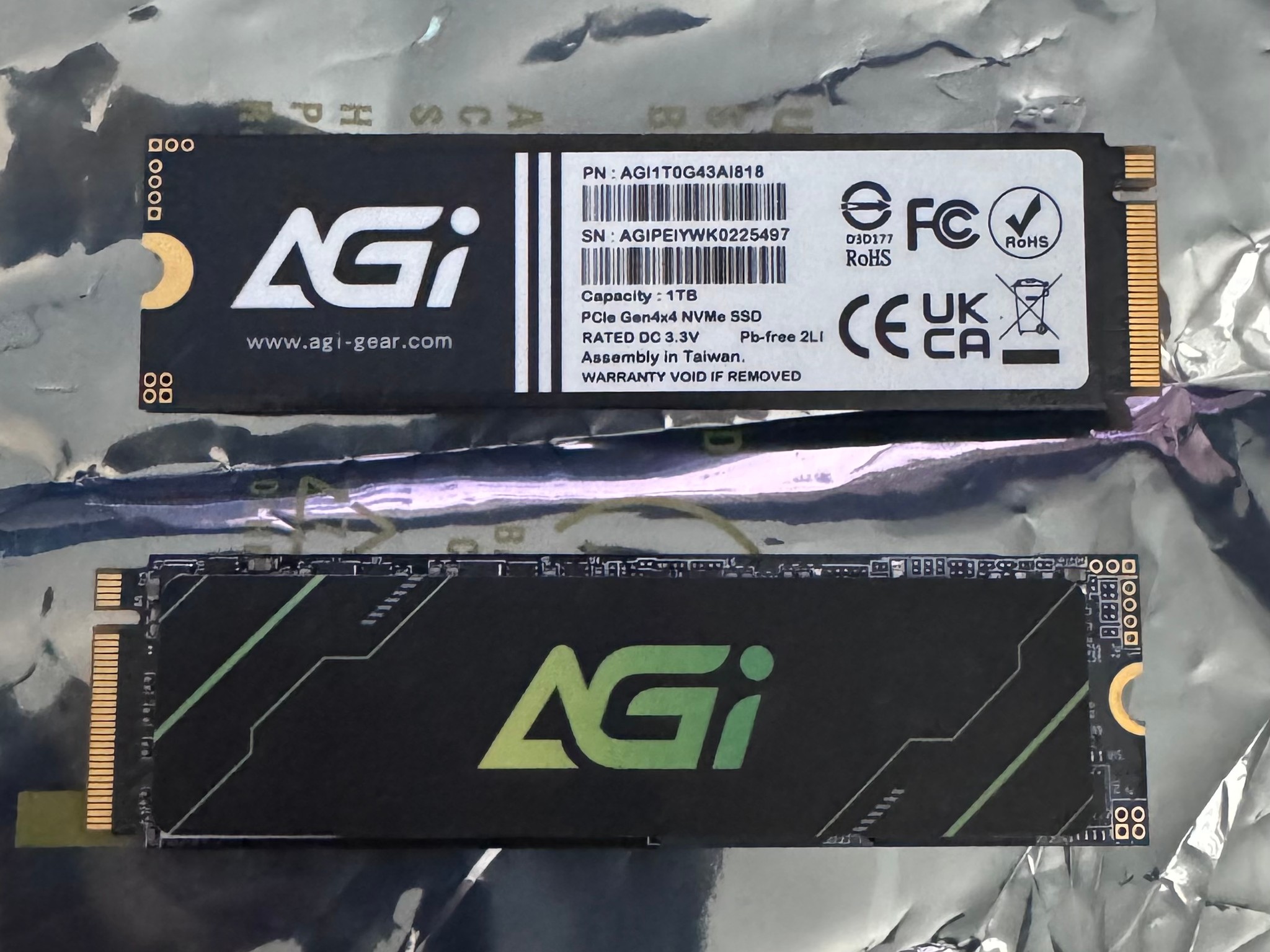 AGI AI818 1TB PCIe Gen4 x4 M.2 2280