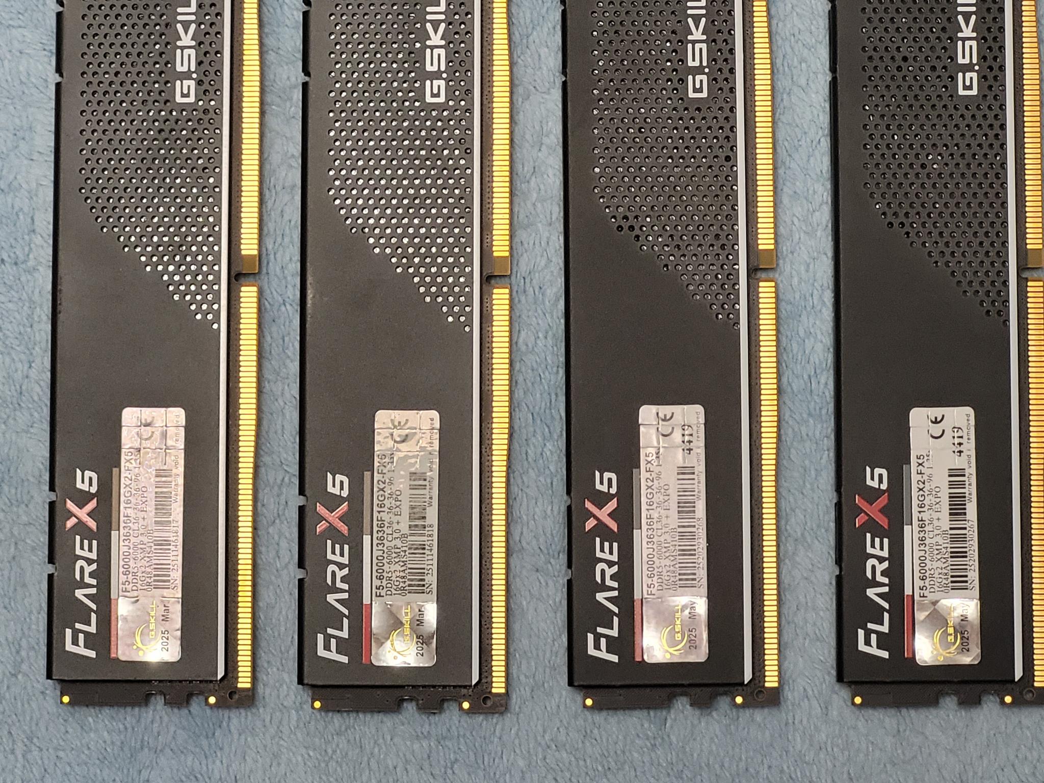 G.SKILL Flare X5 Series DDR5 RAM (AMD Expo & Intel XMP 3.0) 32GB (4x16GB)