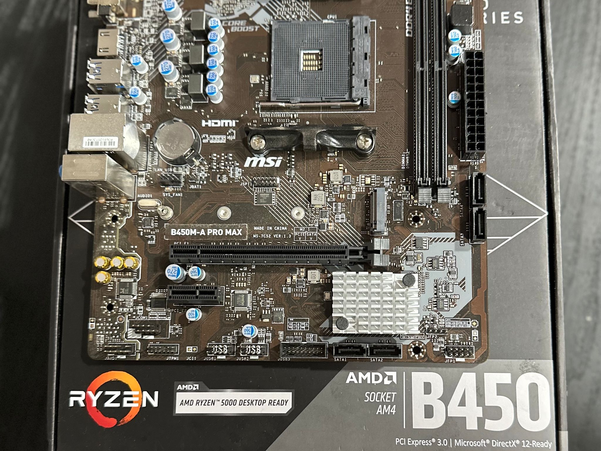 MSI B450M-A Pro Max - AM4 Motherboard