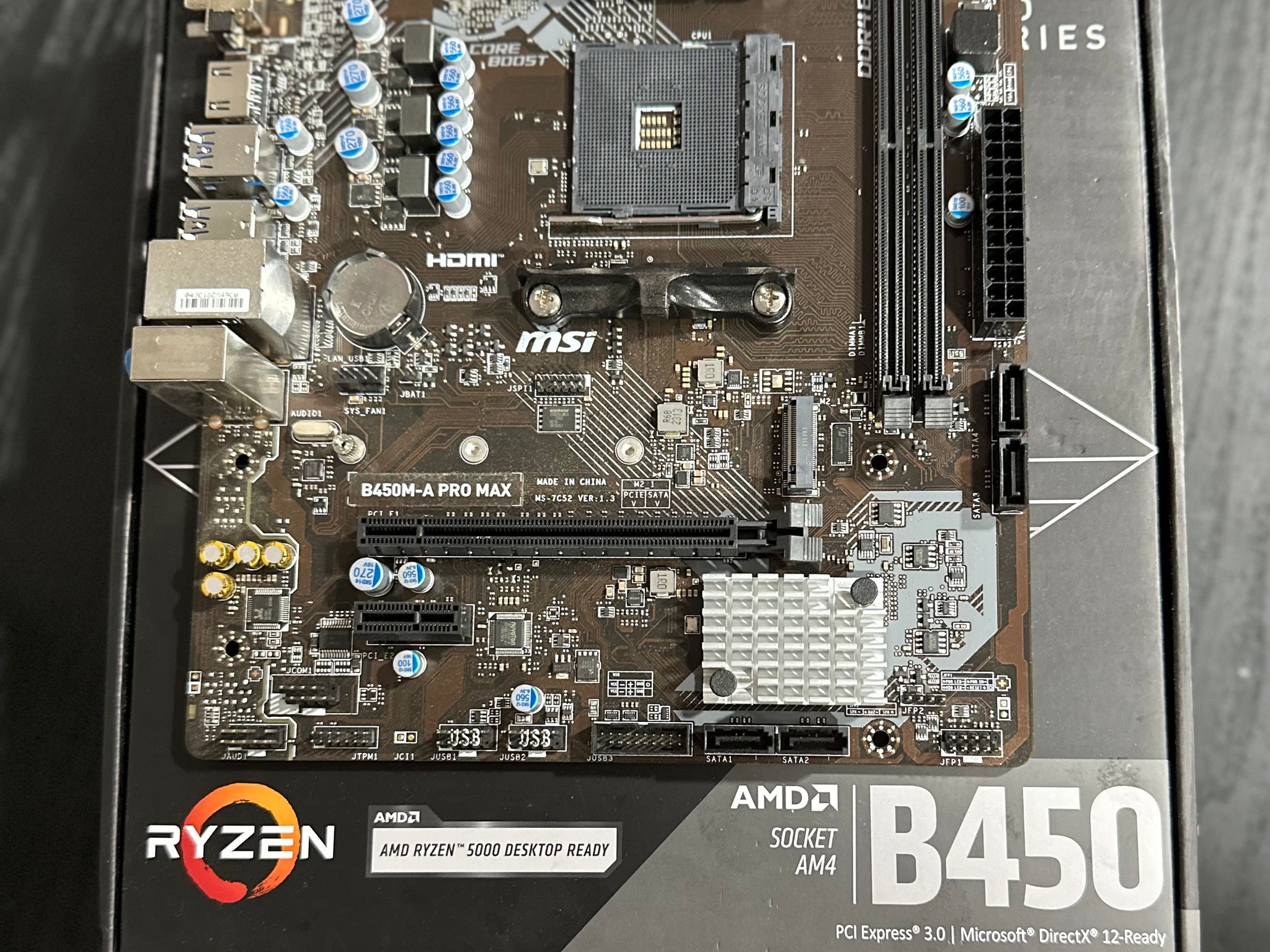 MSI B450M-A Pro Max - AM4 Motherboard