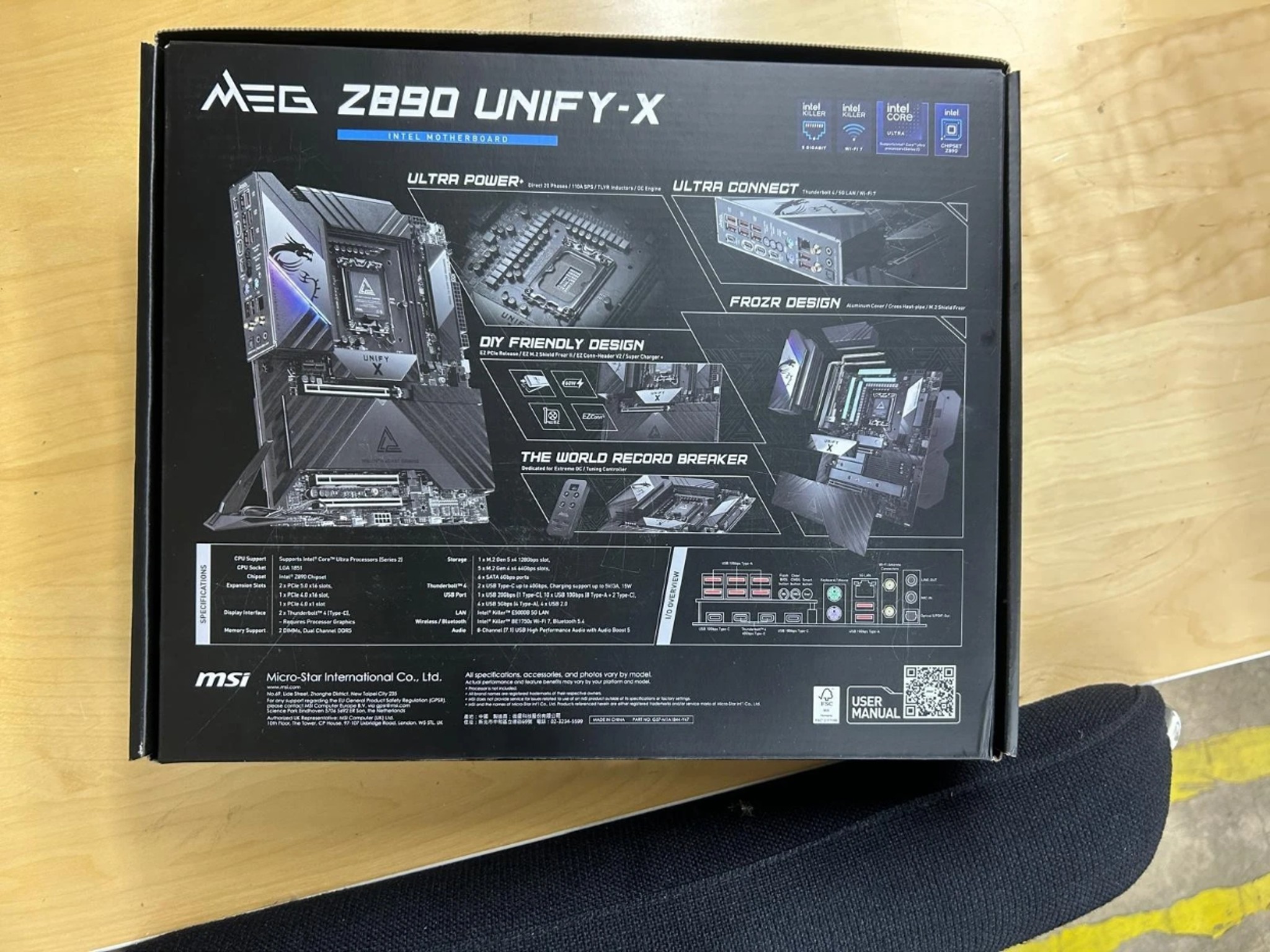 MSI MEG Z890 UNIFY-X Gaming Motherboard – Open Box – Like New