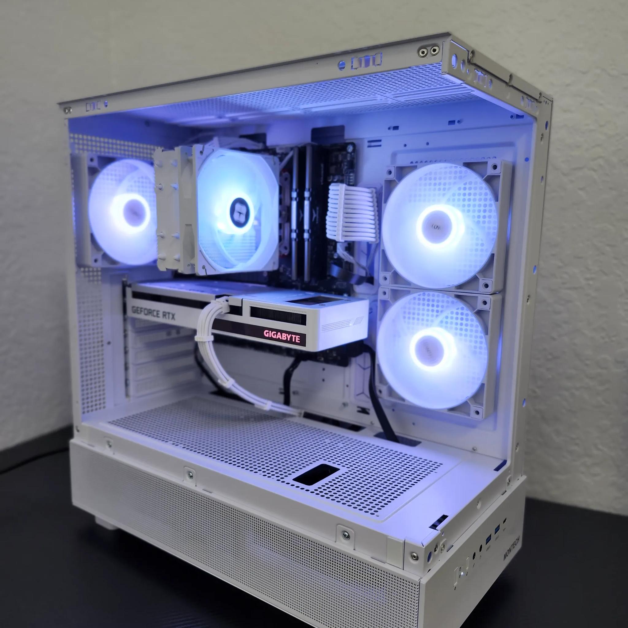 ❄️ Arctic White Gaming PC ❄️ Ryzen 5 5600G + RTX 3060 Vision 12GB | 16GB DDR4 | 1TB NVMe
