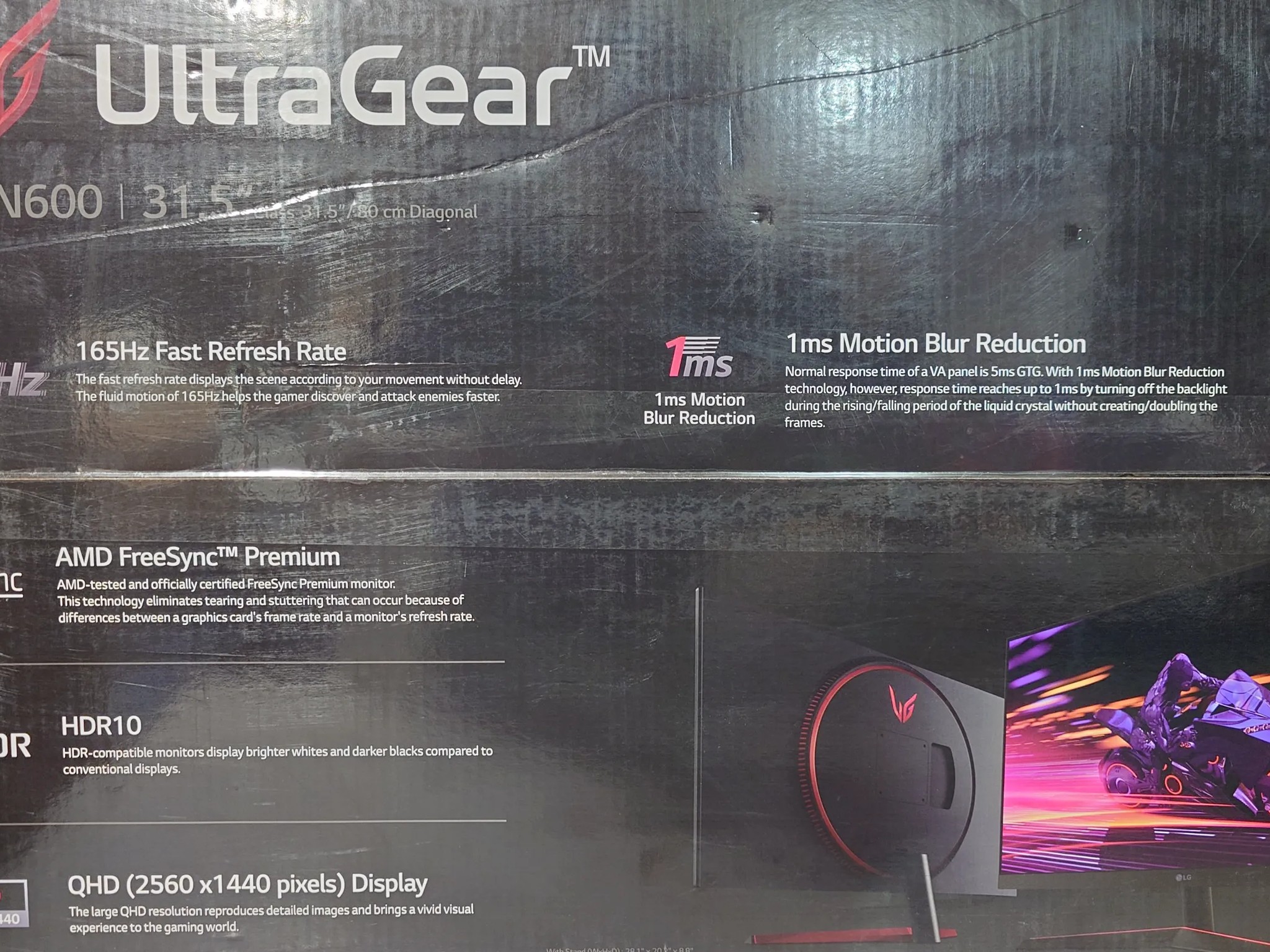 LG Ultragear QHD 165hz 32inch Gaming Monitor