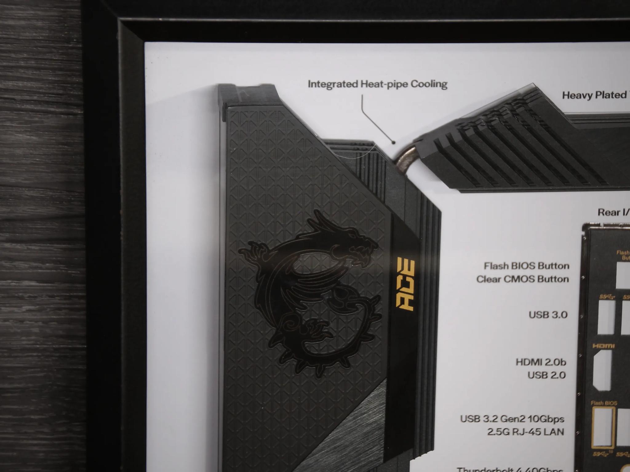 MSI MEG Z590 ACE // Framed Motherboard Wall Art