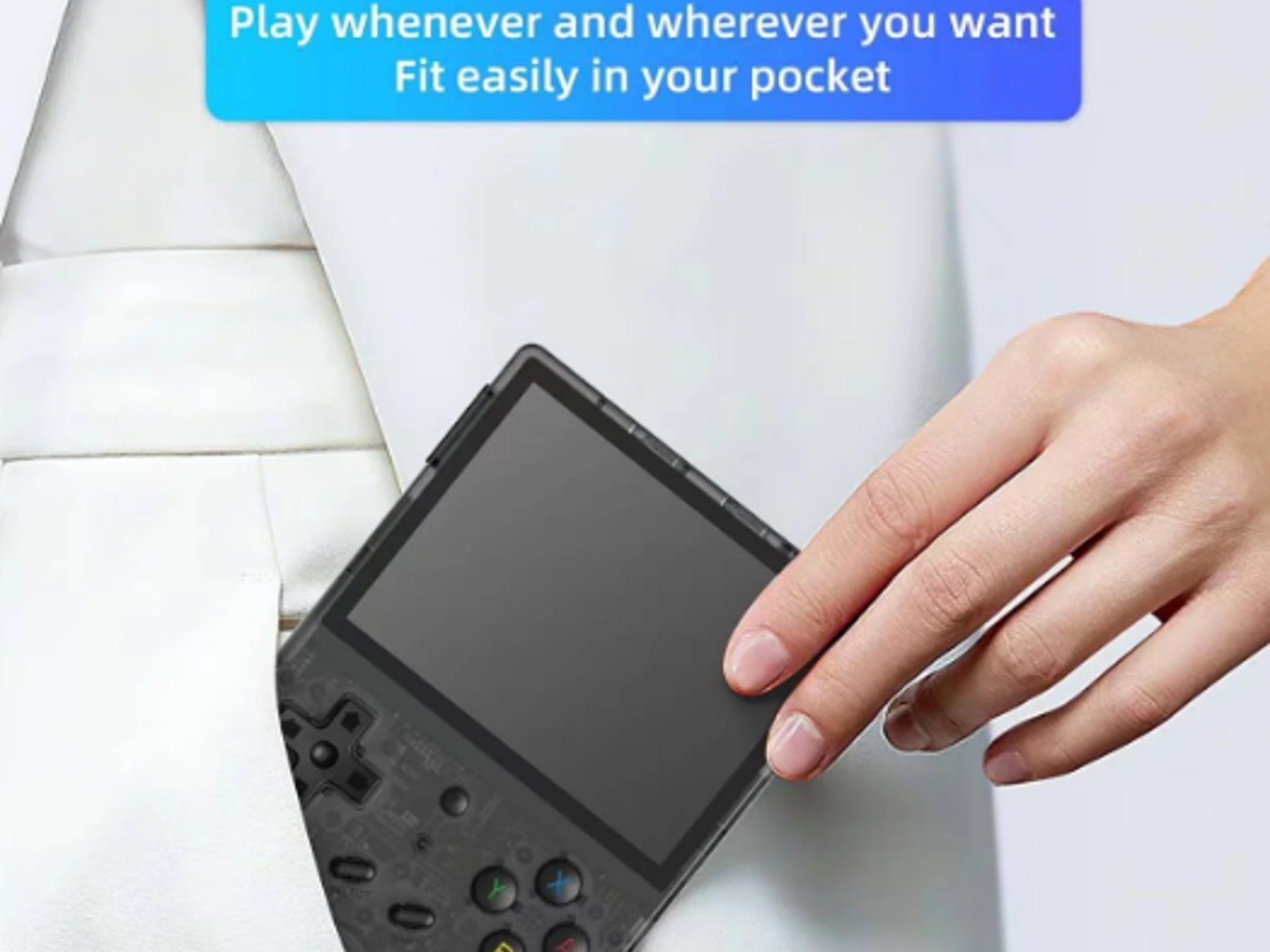 ANBERNIC RG353V Transparent Purple Game Console + 64GB SD (includes 4000+ games)