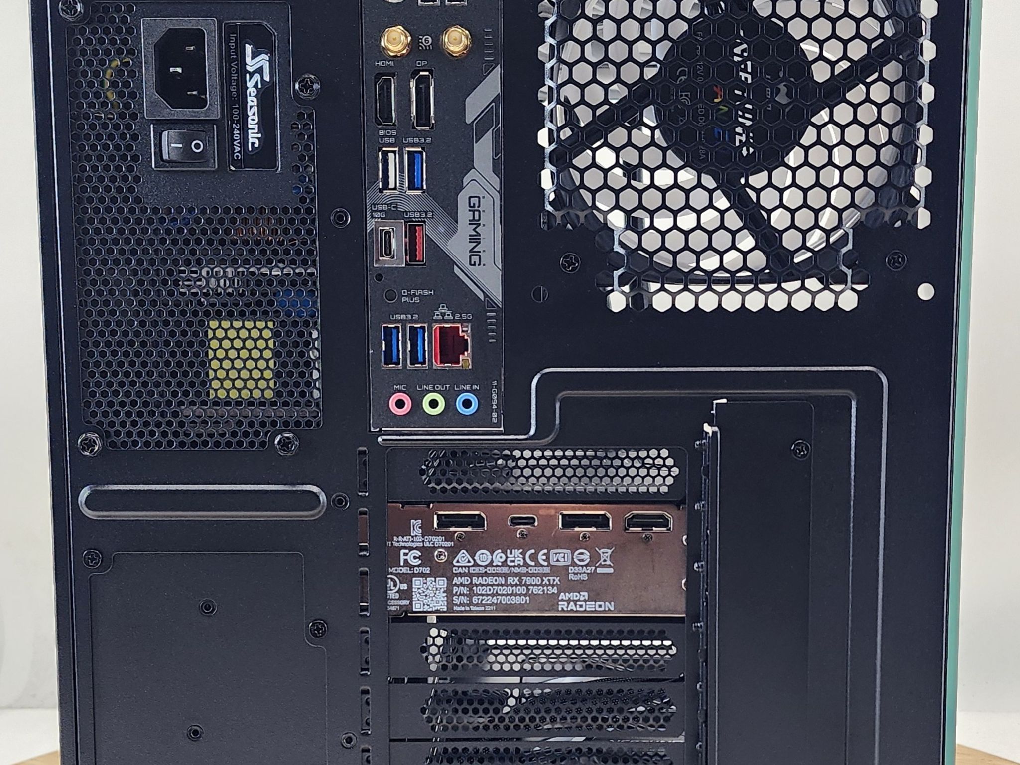 Gaming PC Ryzen 9 9900X 32GB RAM 2TB SSD RX 7900XTX 24GB Windows 11 Computer
