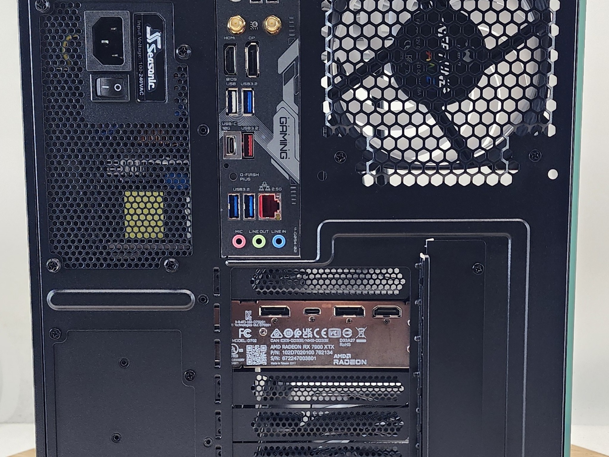 Gaming PC Ryzen 9 9900X 32GB RAM 2TB SSD RX 7900XTX 24GB Windows 11 Computer