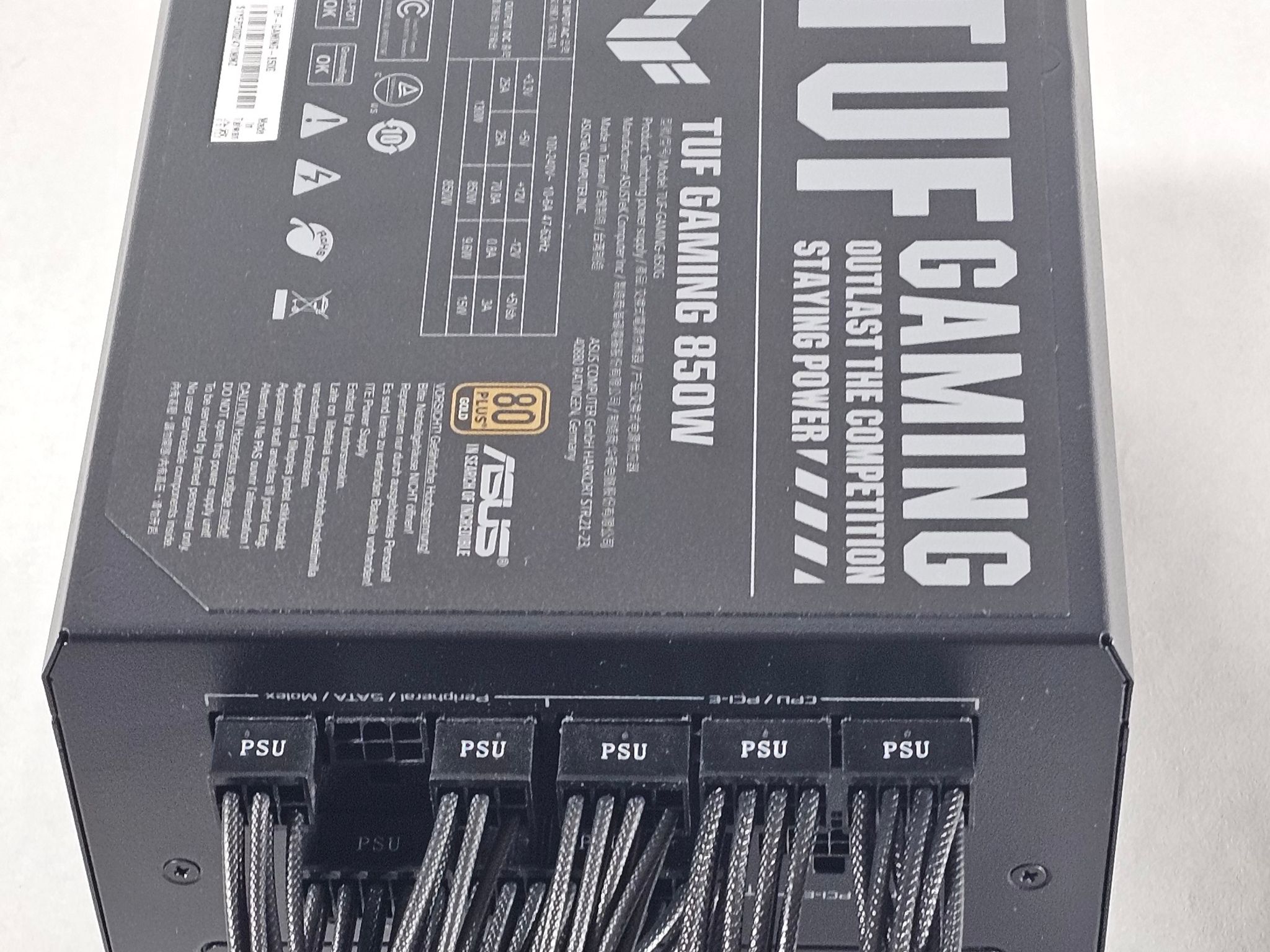 850 Watt PSU TUF Gaming 850W 80+ GOLD ATX Power Supply