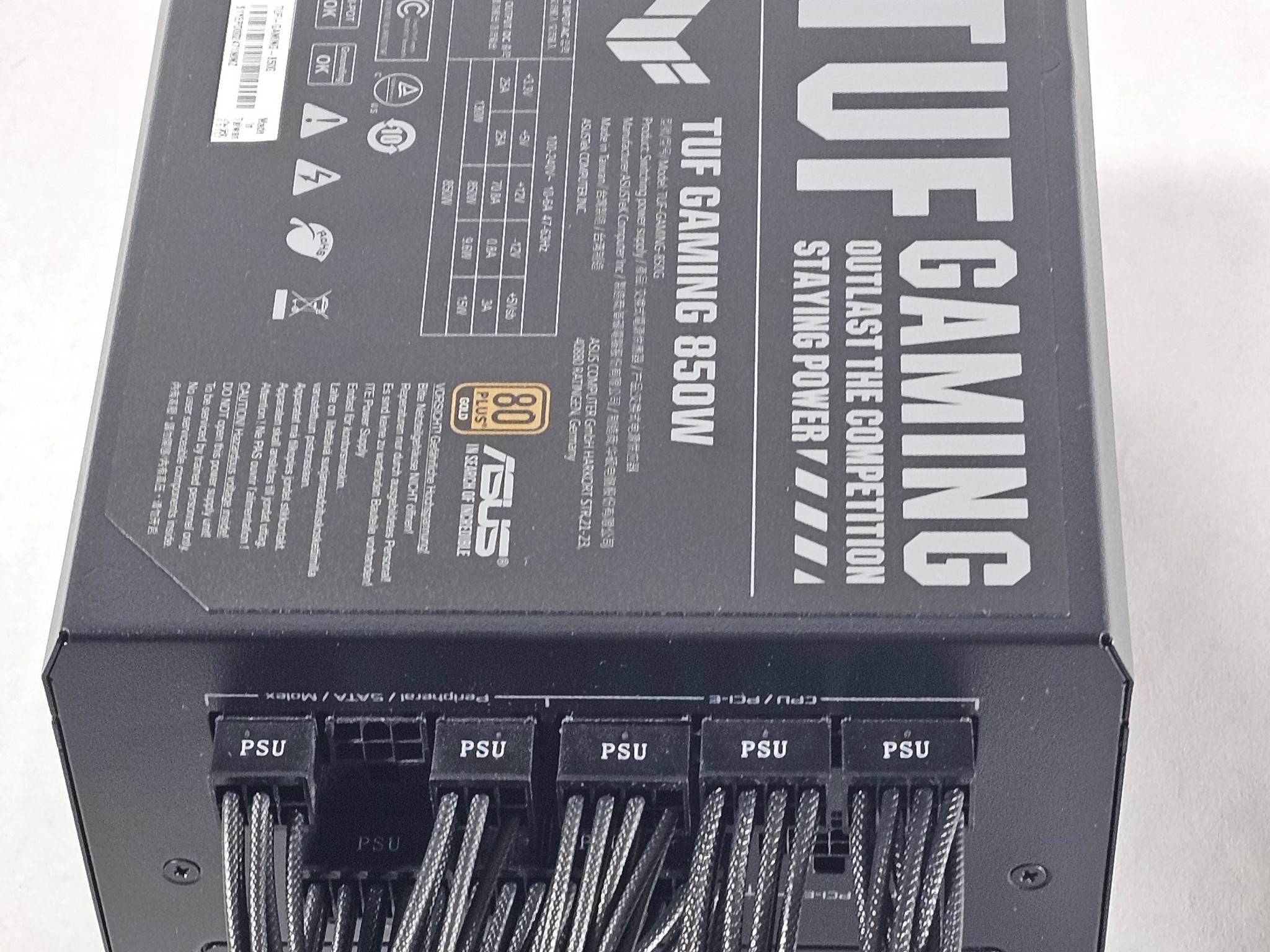 850 Watt PSU TUF Gaming 850W 80+ GOLD ATX Power Supply
