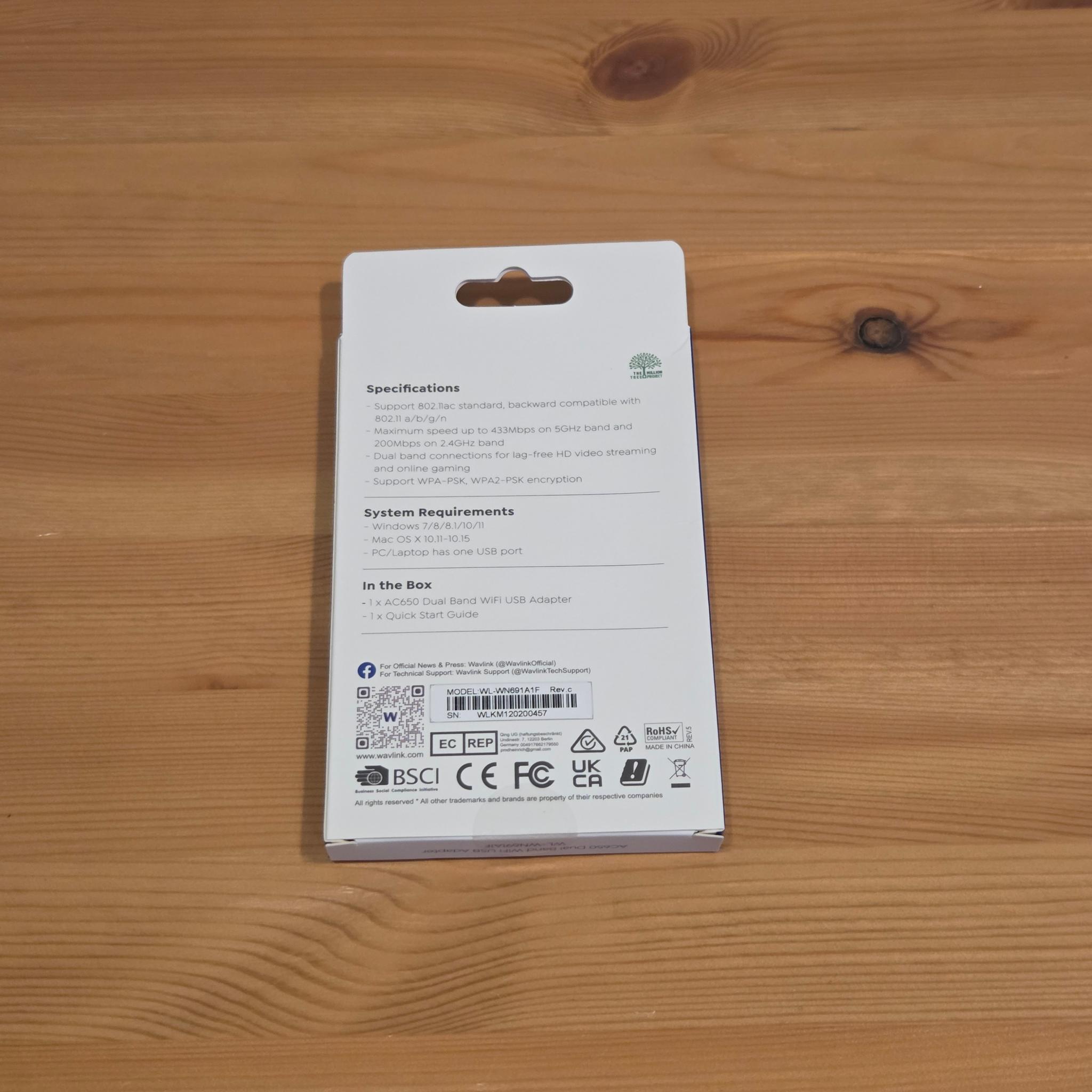 WavLink USB Wifi Adapter (Contact us for 90% Discount)