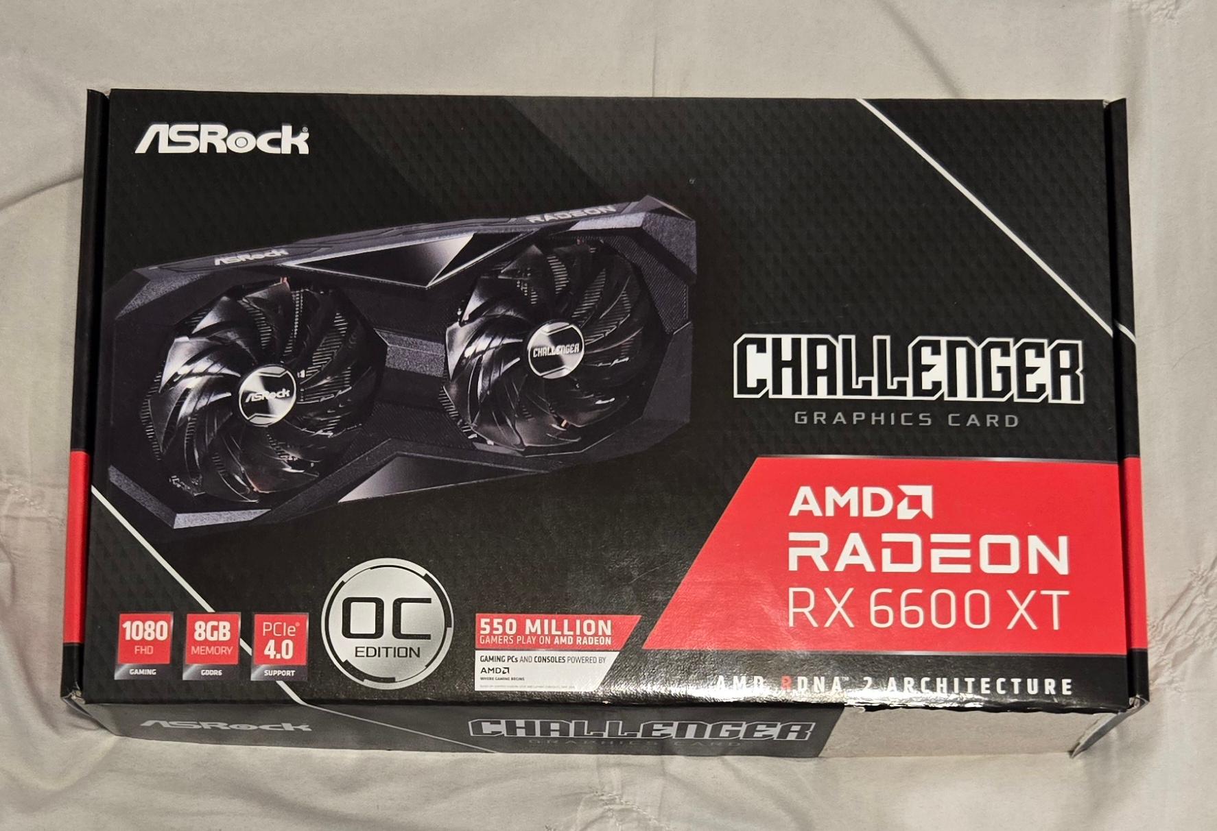 ASRock Radeon 6600XT 8GB Challenger OC Edition